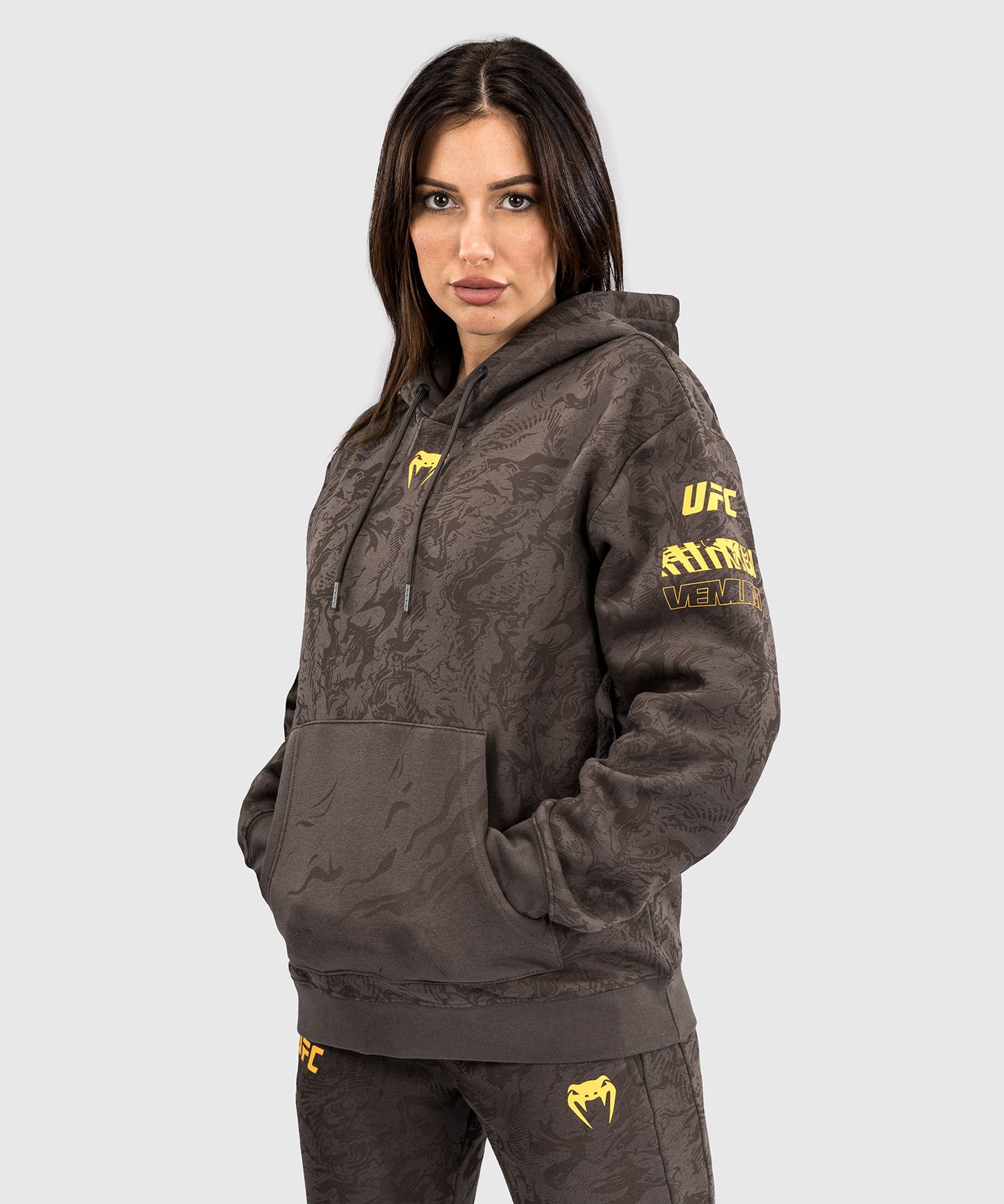 UFC Fusion by Venum Fight Week Sudadera con Capucha para Mujer - Marrón tierra