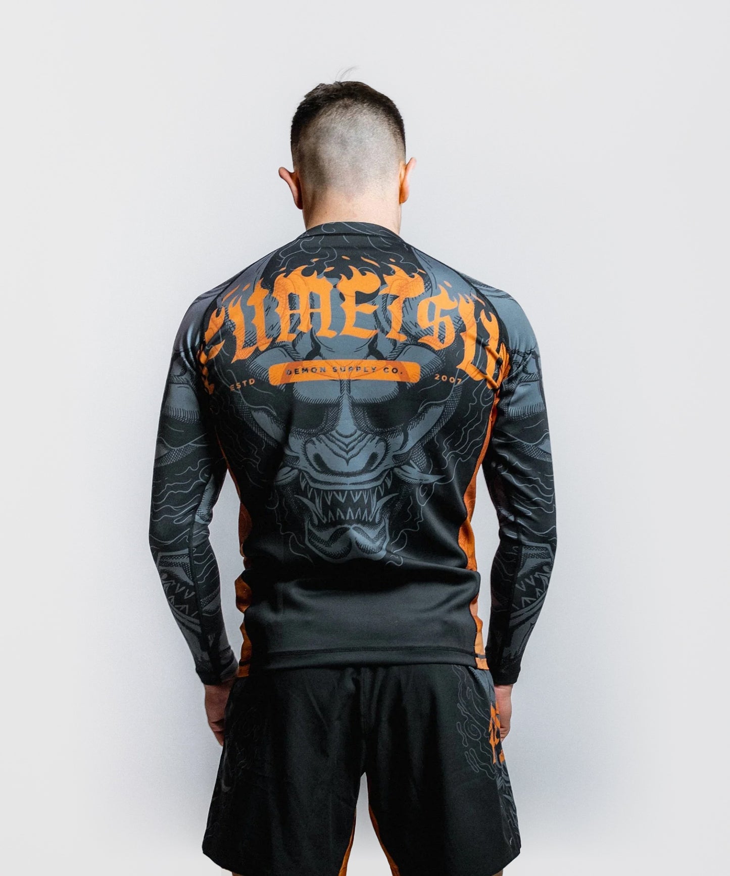 Rashguard À Manches Longues Fumetsu Oni - Noir/Gris/Bronze
