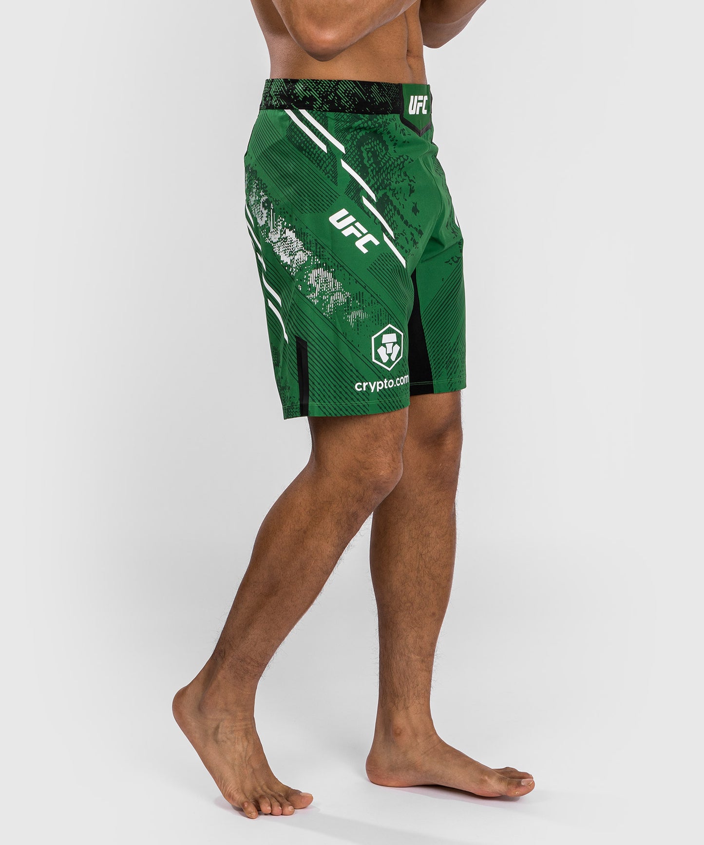 UFC Adrenaline by Venum Authentic Fight Night Fight Short für Männer - Lange Passform - Grün