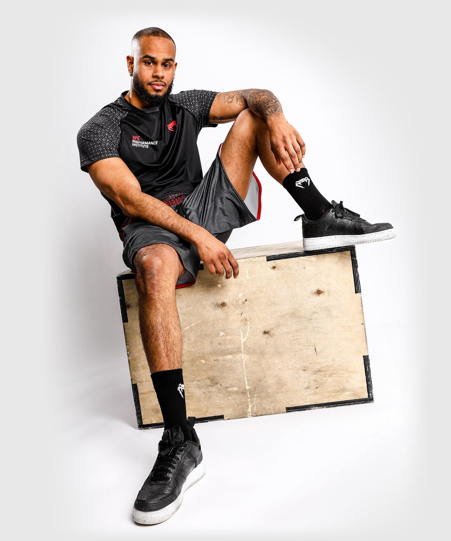 T-Shirt Dry Tech UFC Venum Performance Institute - Noir/Rouge