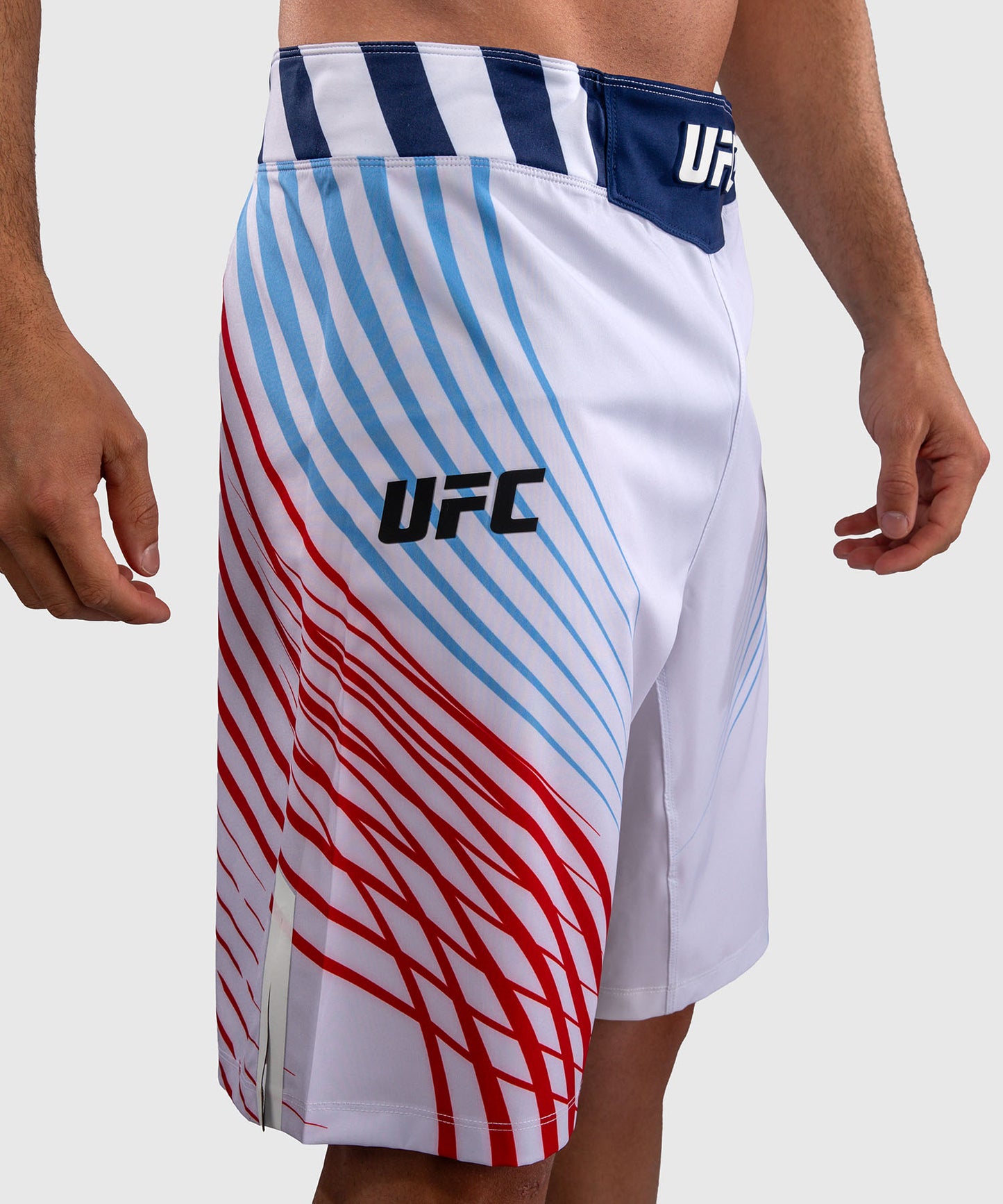 Official UFC Freedom 250 by Venum Authentic Fight Night Fight Shorts im Long Fit für Herren - Weiß