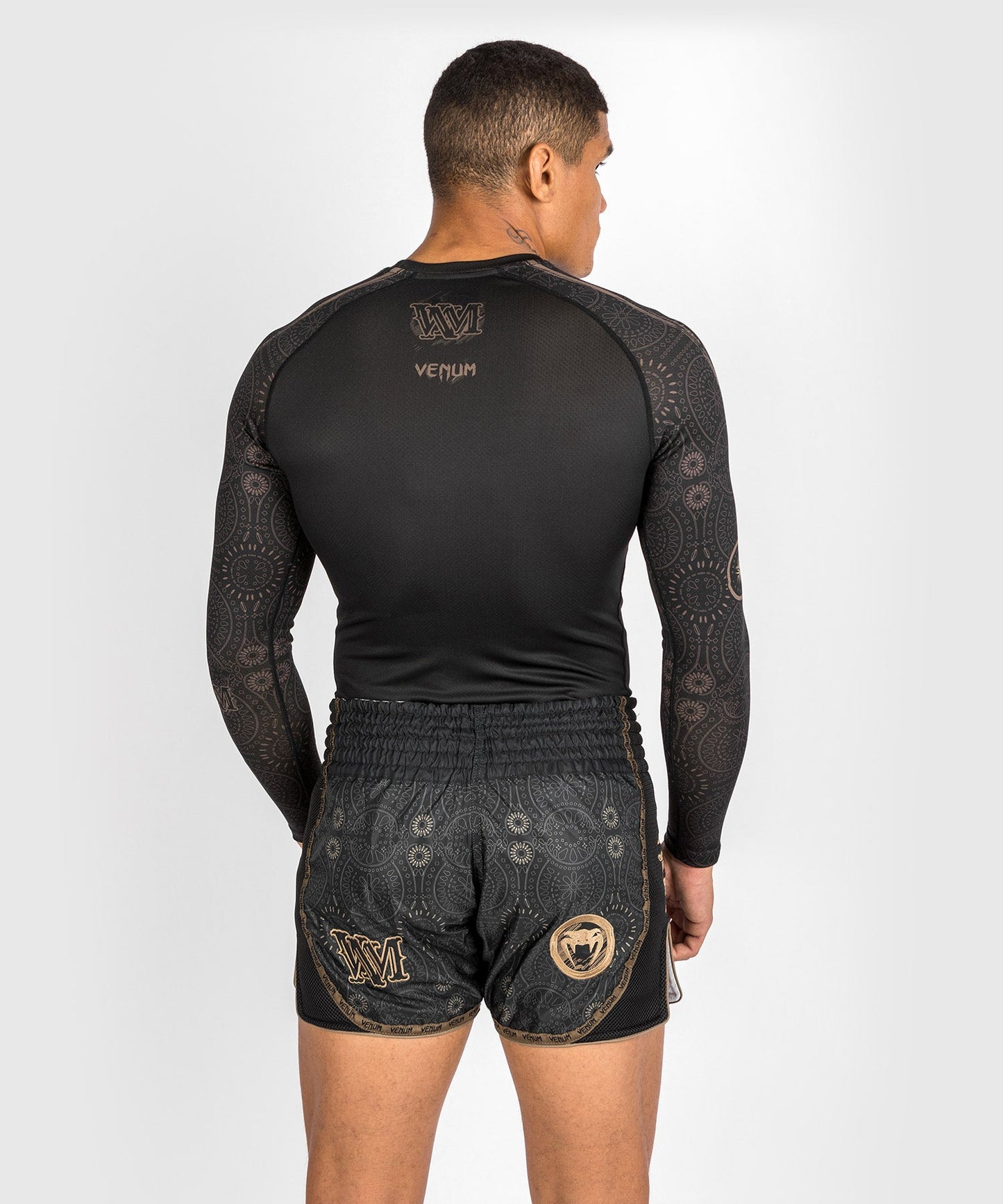 Rashguard Santa Muerte Dark Side Venum - manches longues - Noir/Marron