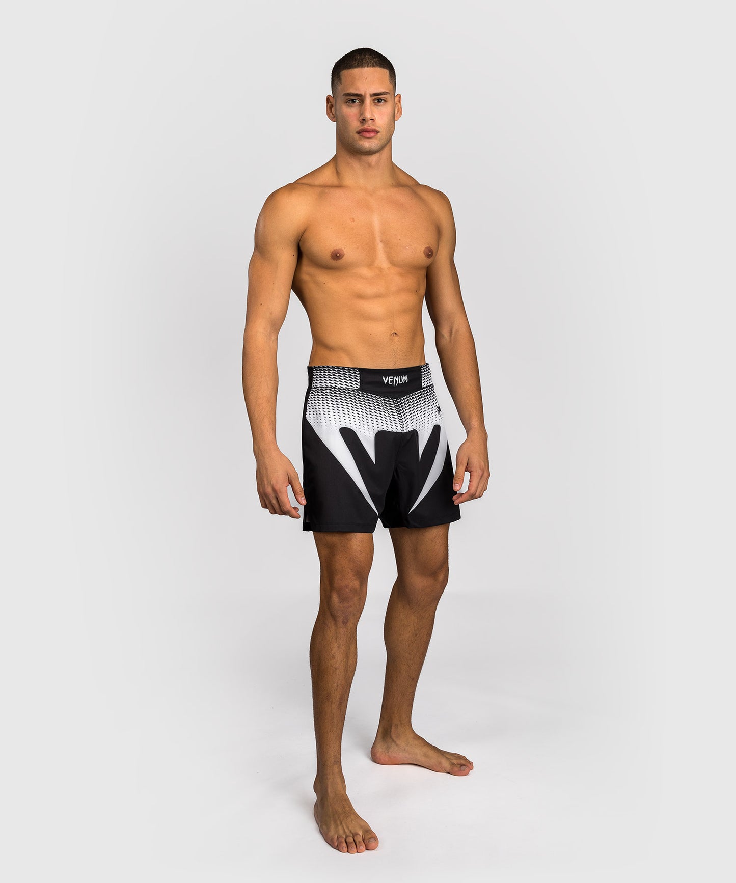 Venum No Gi Pantalones Cortos de Lucha - Negro/Blanco