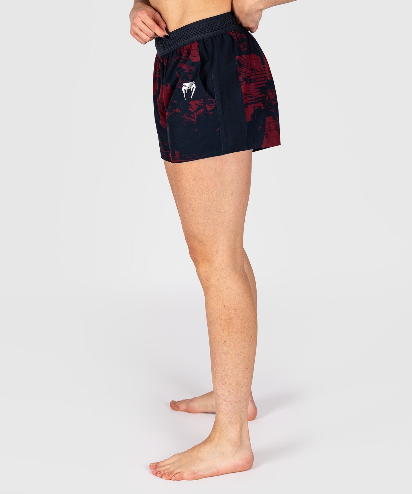 UFC Zenith by Venum Authentic Fight Week Pantaloncini Performance Donna - Blu navy/Bordeaux/Argento