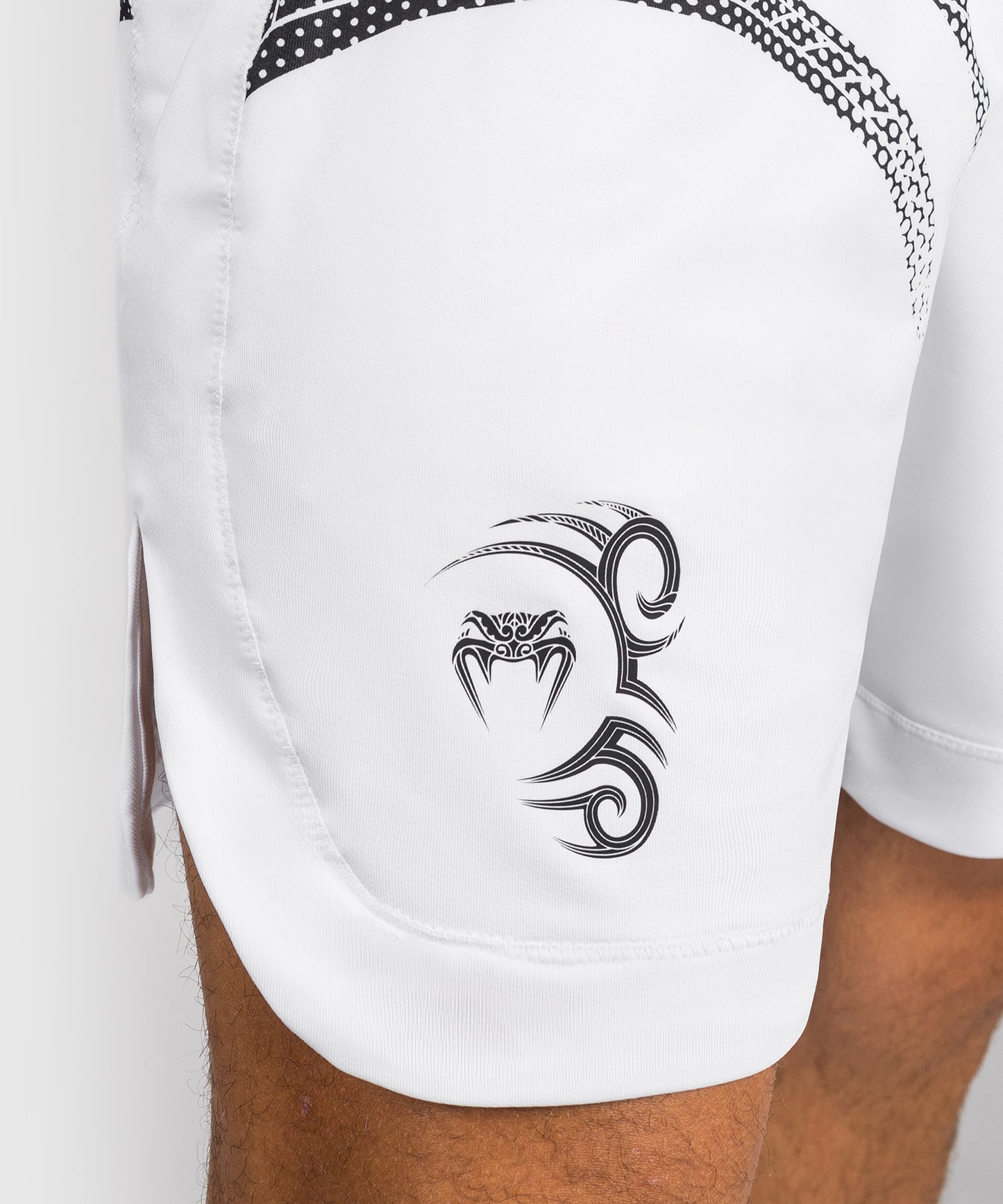 Venum x Mike Tyson Tiger Boxing Shorts - Optical White/Deep Black