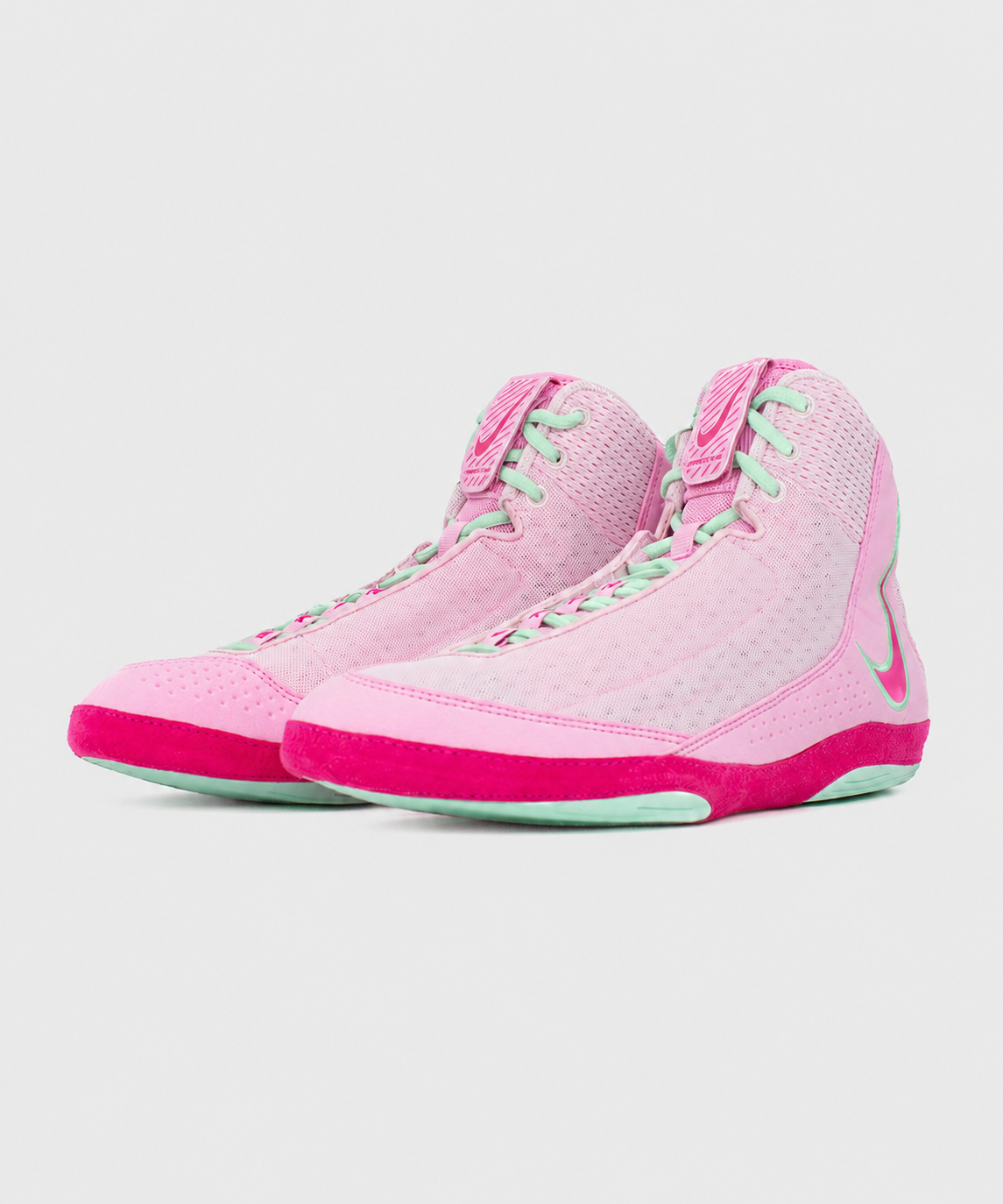Chaussures de Lutte Nike Inflict 4 - Rose/Fushia/Vert