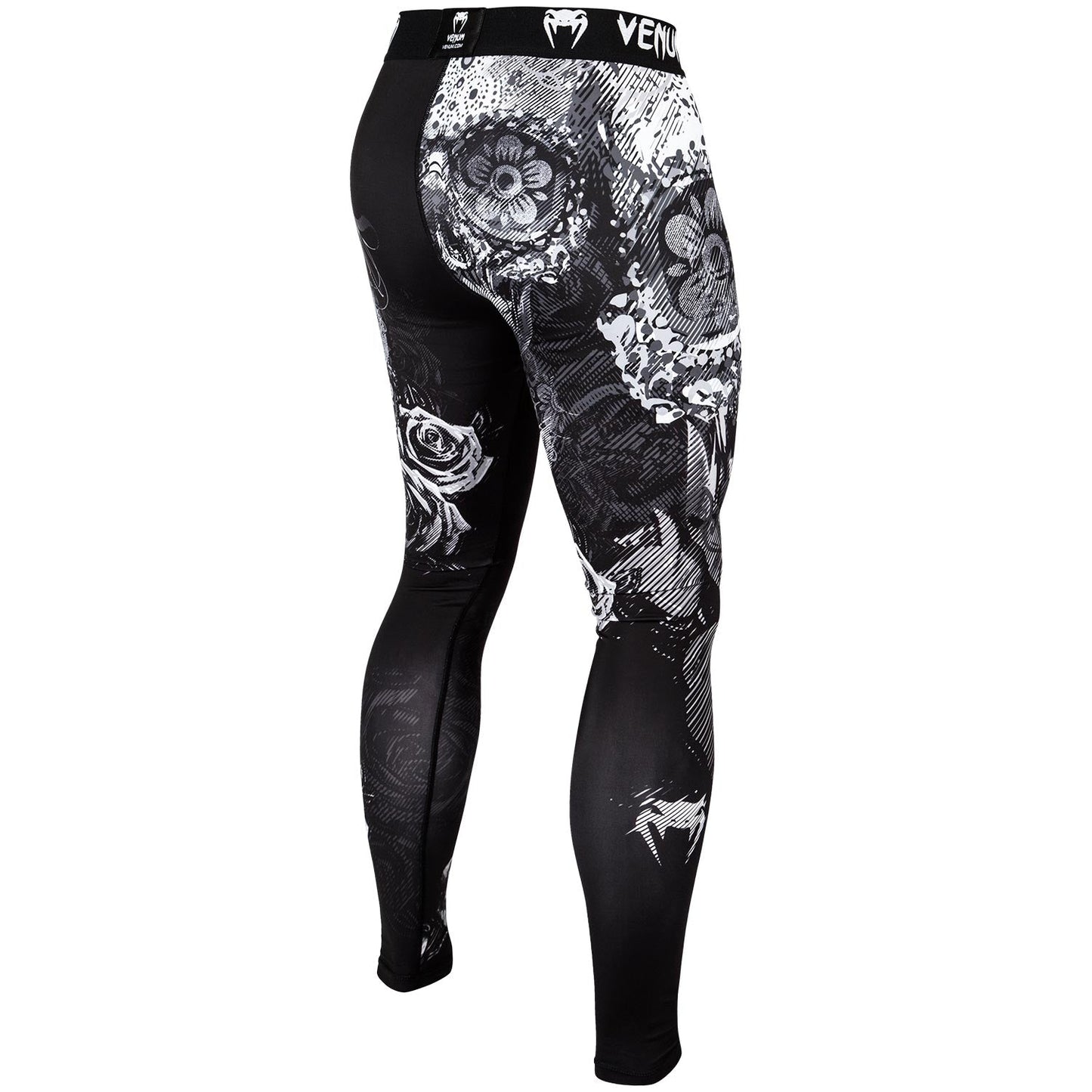 Venum Santa Muerte 3.0 Compression Pants - Black/White