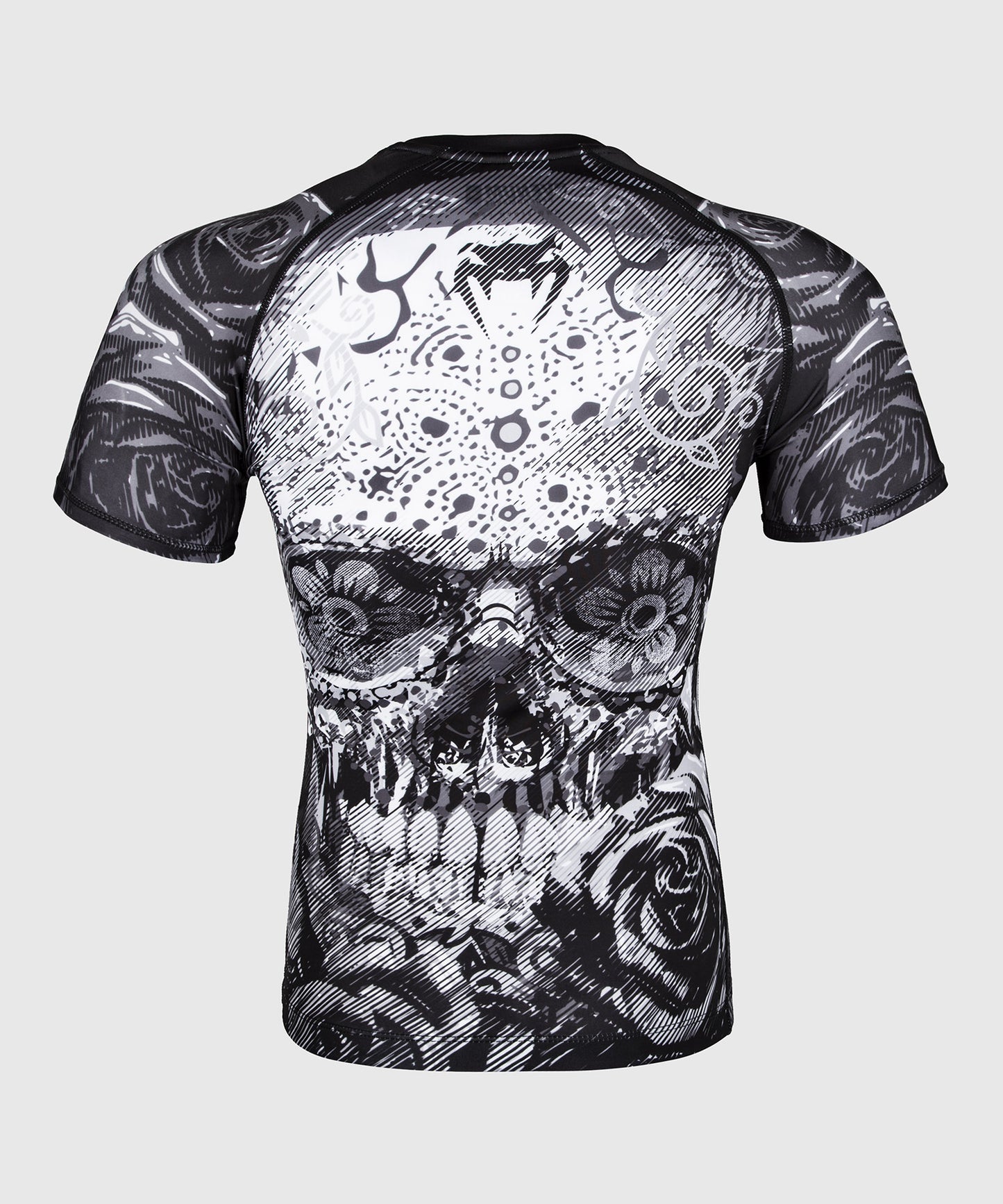 Venum Santa Muerte 3.0 Rashguard - Kurzarm - Schwarz/Weiß