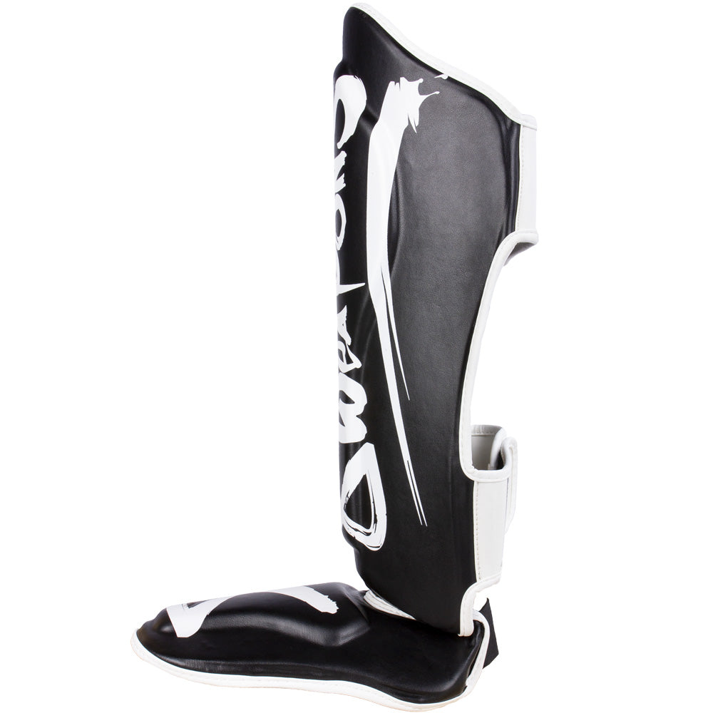 8 Weapons Unlimited Shin Guards - Black/White