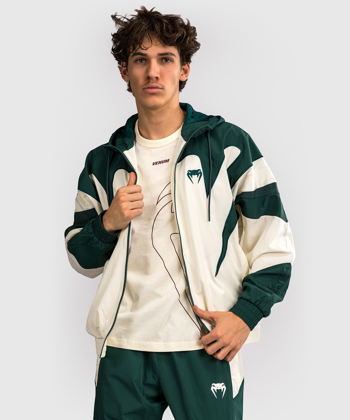Veste de survêtement Venum Attack 90 - Vert forêt/Glace