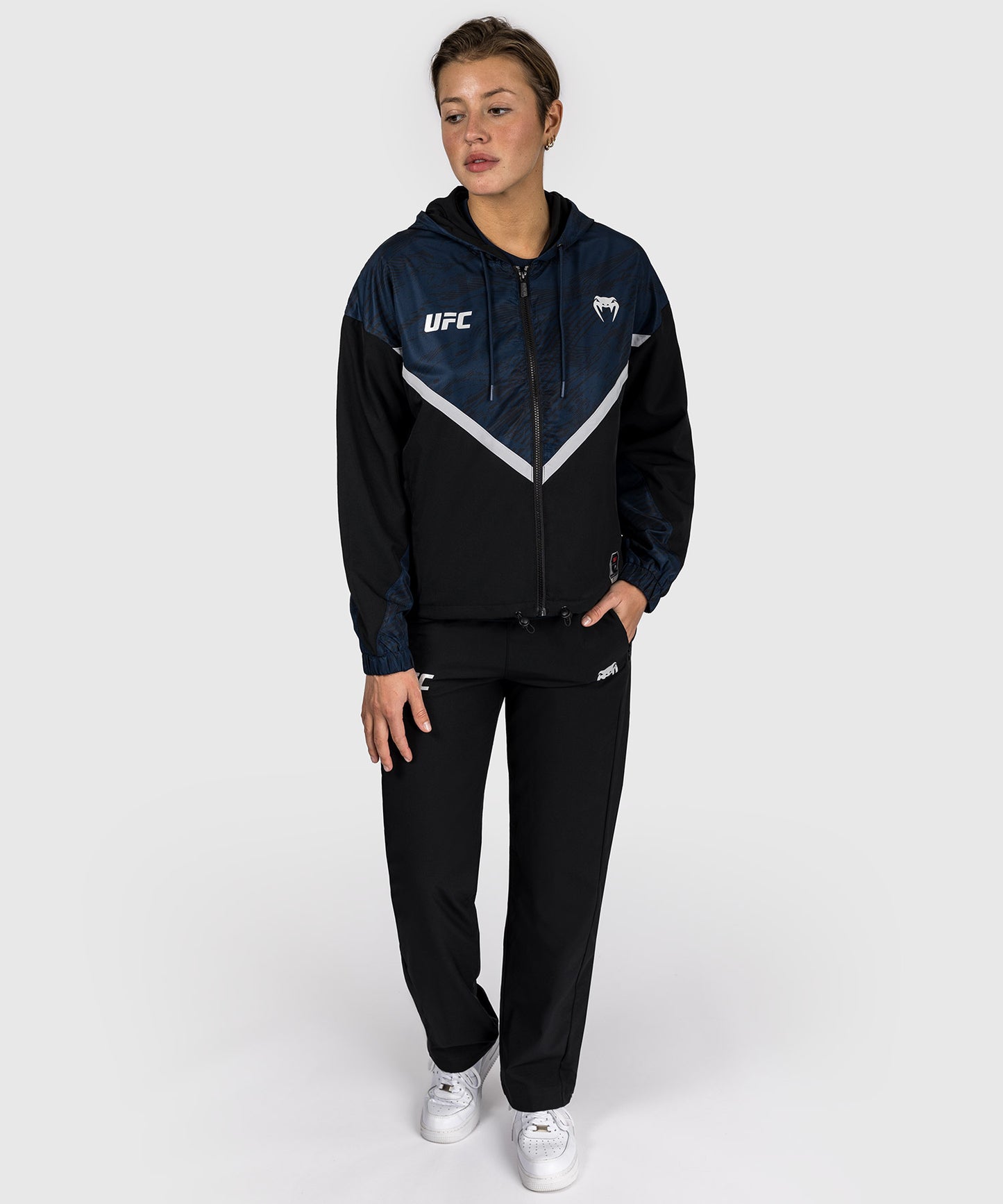 UFC Fusion by Venum Fight Week Felpa con Zip per Donna - Blu oceanico