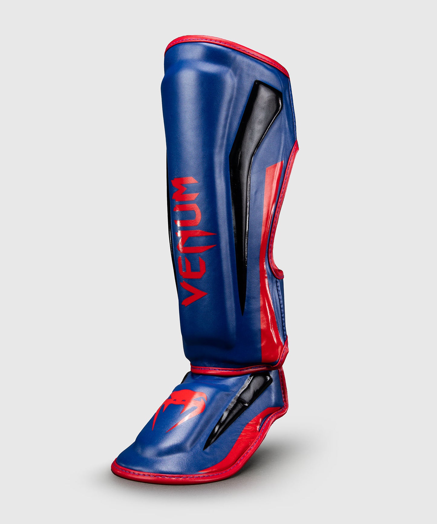 Protège-tibias Venum Elite - Bleu foncé/Rouge