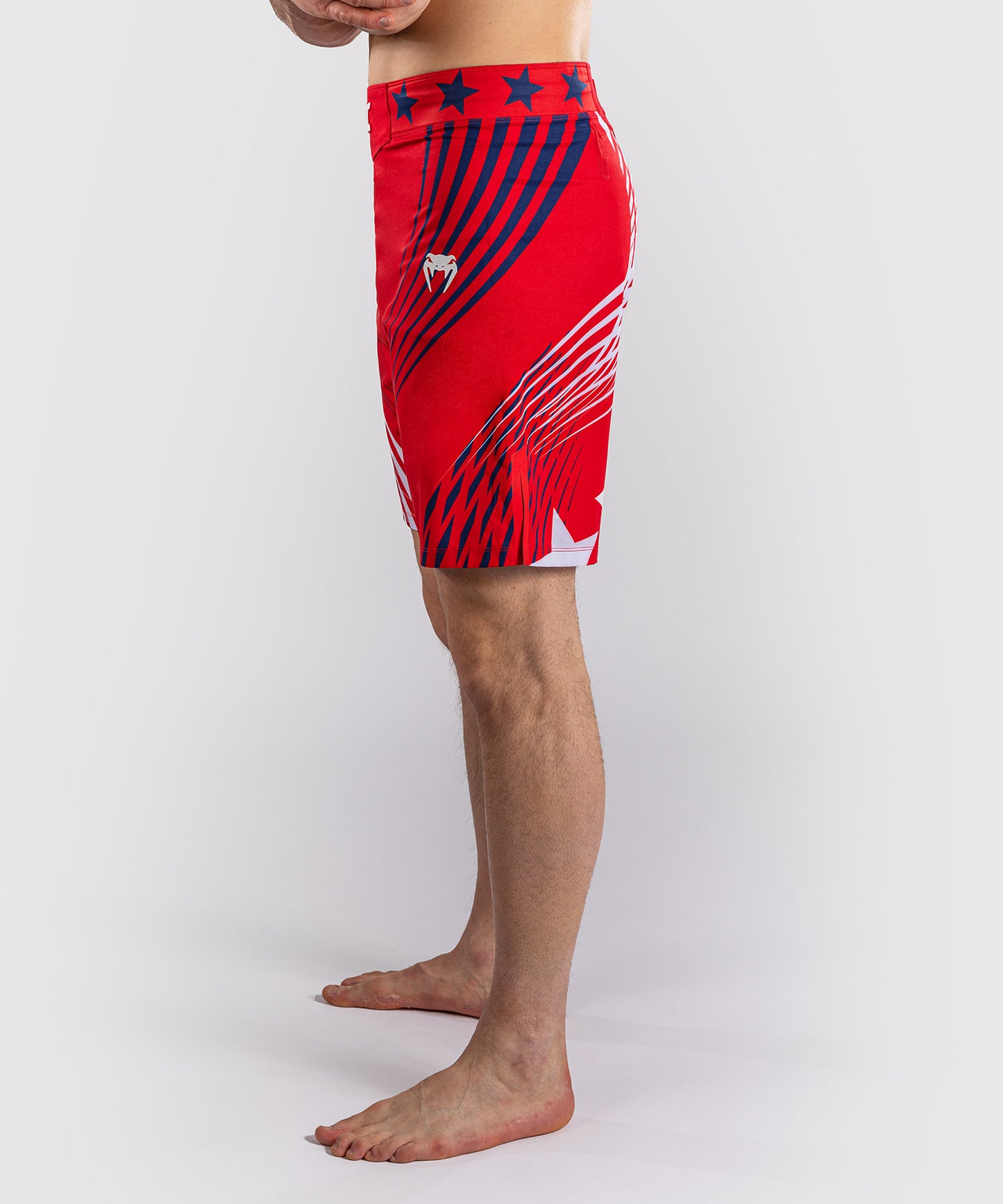 Men's Official UFC Freedom 250 by Venum Red Authentic Fight Night Short Fit Fight Short