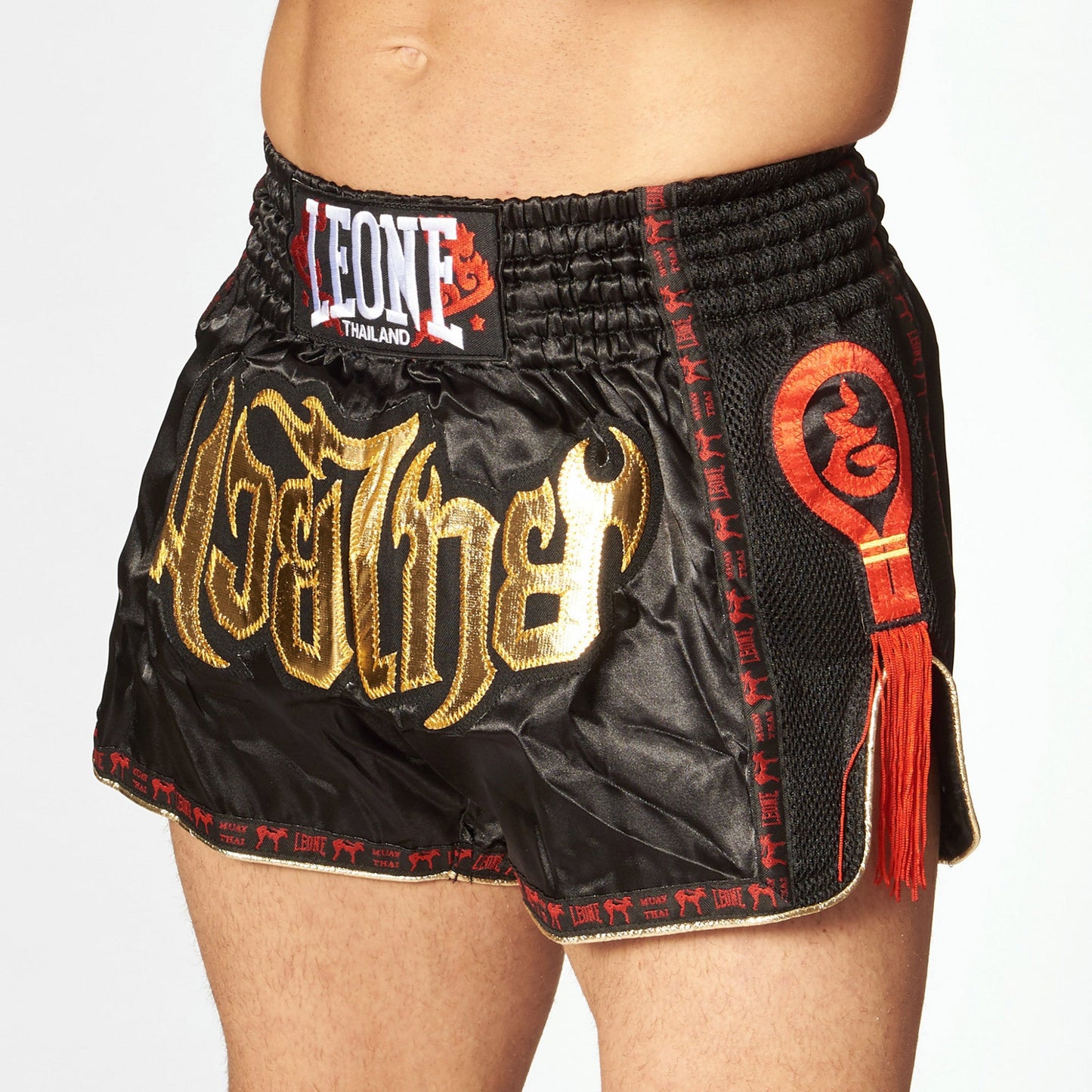 Leone Bangkok Pantalones de Muay Thai - Negro