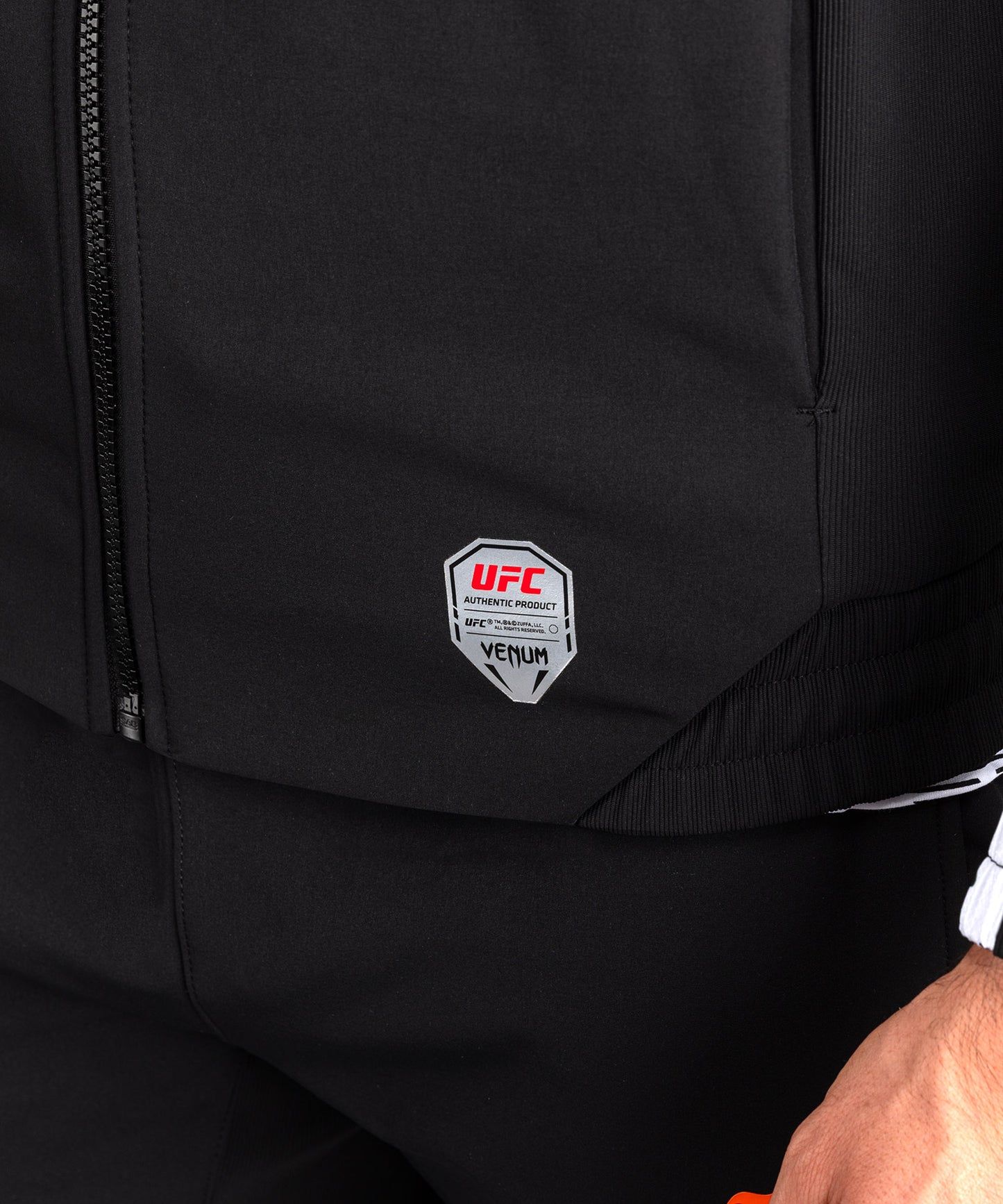 Sweat à capuche zippé Homme UFC Zenith by Venum Authentic Fight Week - Blanc