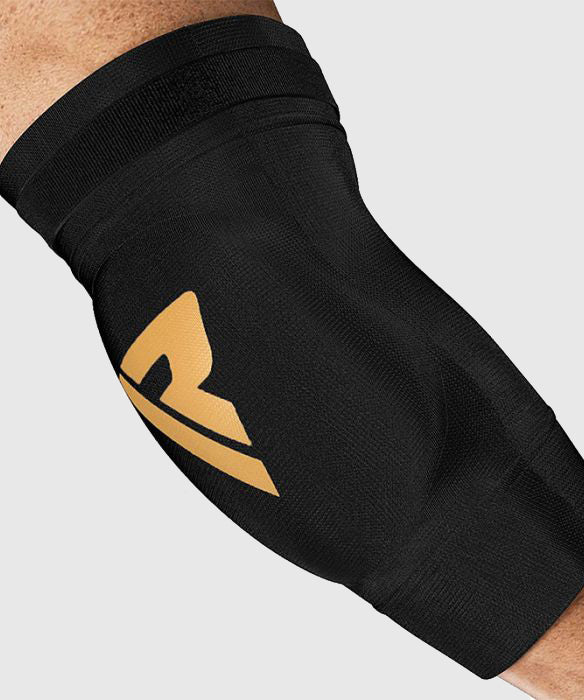 RDX Gepolsterte Ellenbogenschoner - Schwarz/Gold