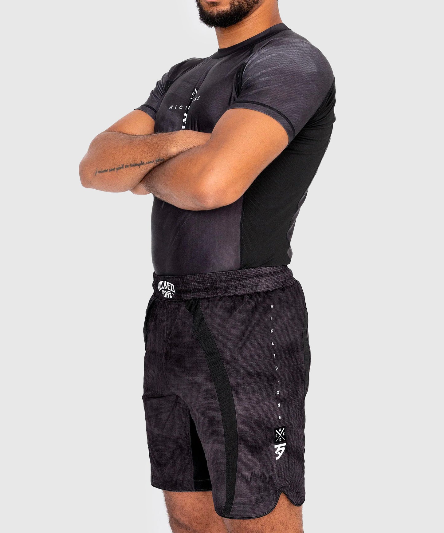 Wicked One Contest Rashguard a Maniche Corte - Nero