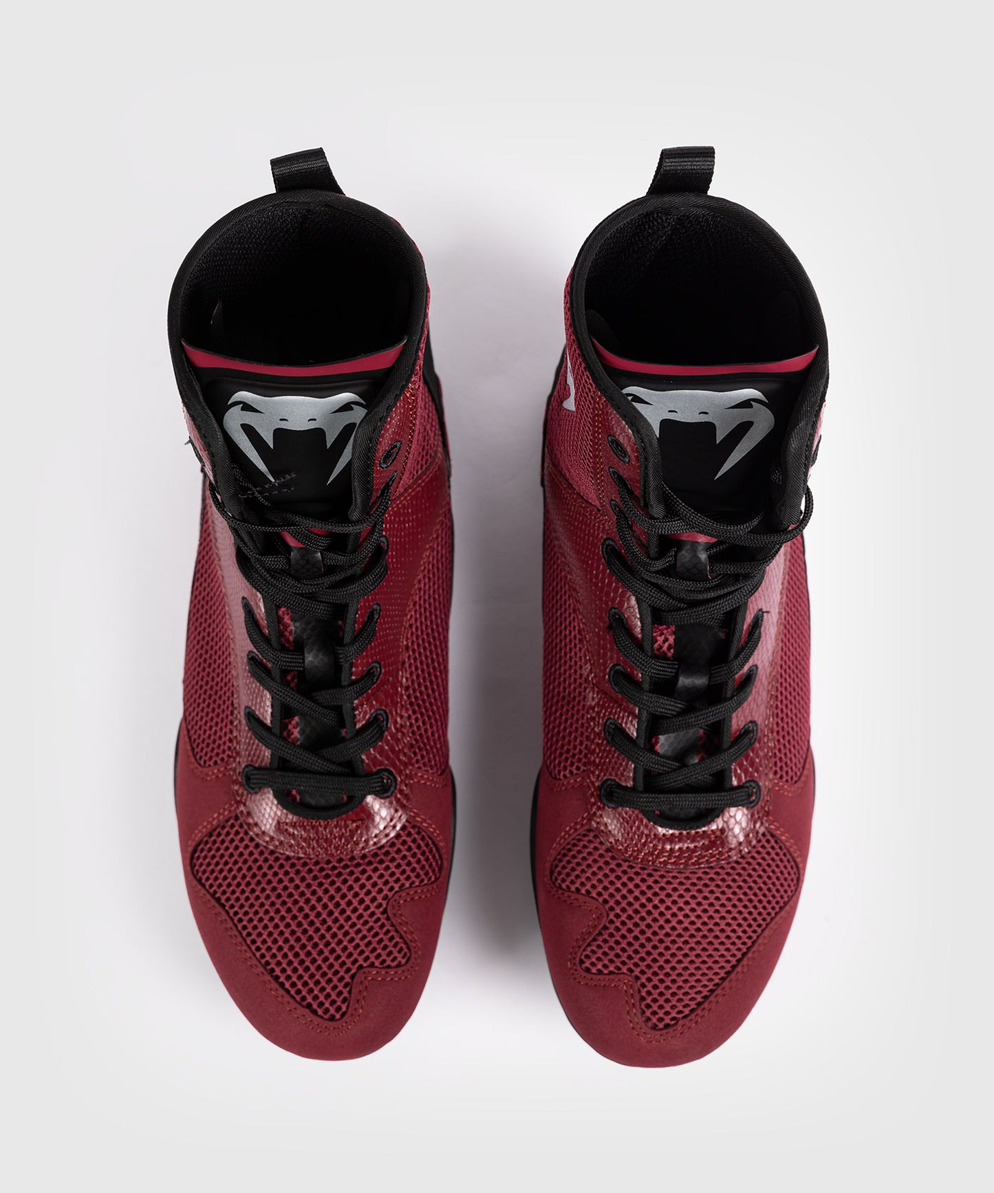 Venum Elite Boxschuhe - Burgund/Silber