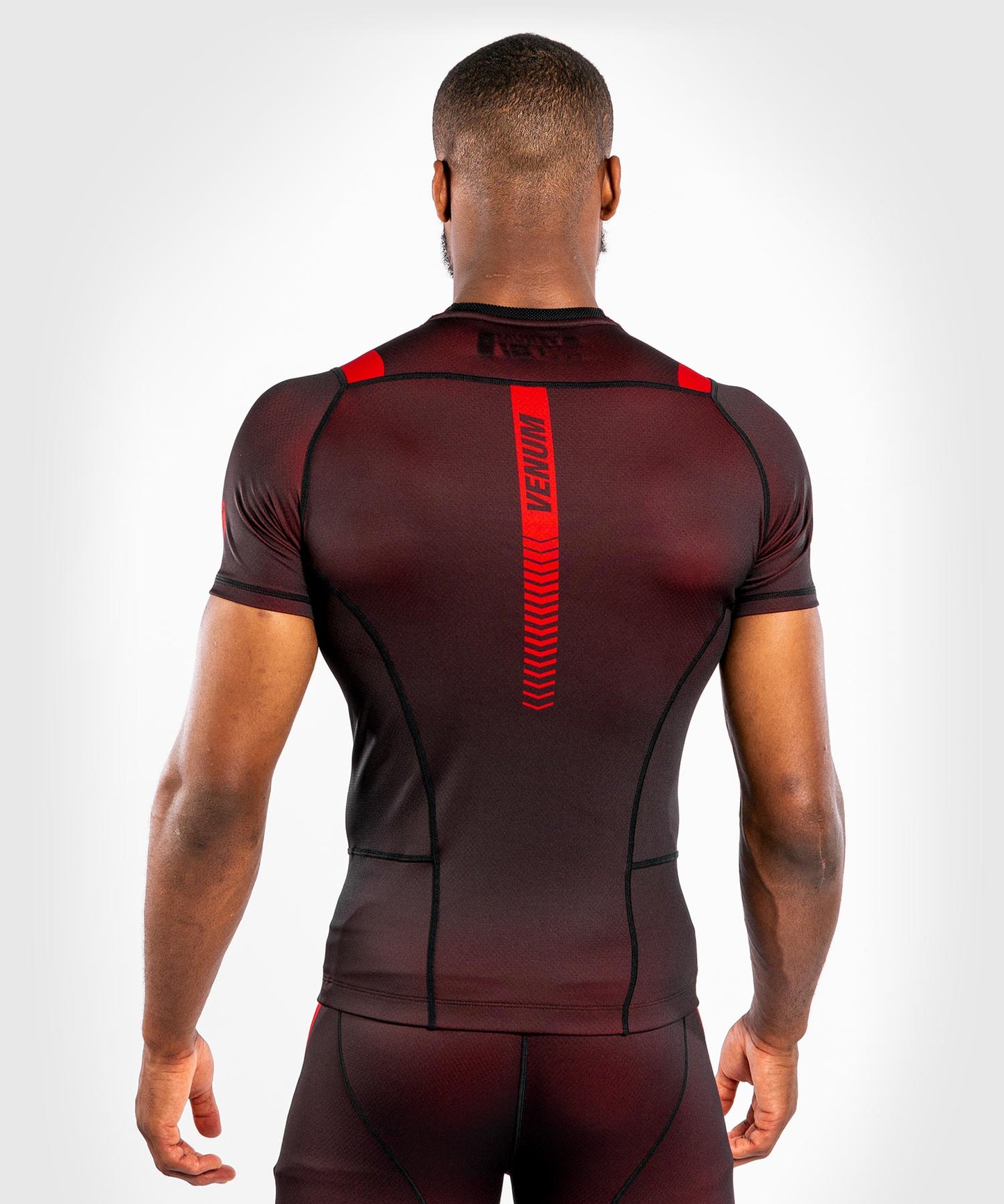 T-shirt de Compression Venum NoGI 3.0 - Manches Courtes - Noir/Rouge