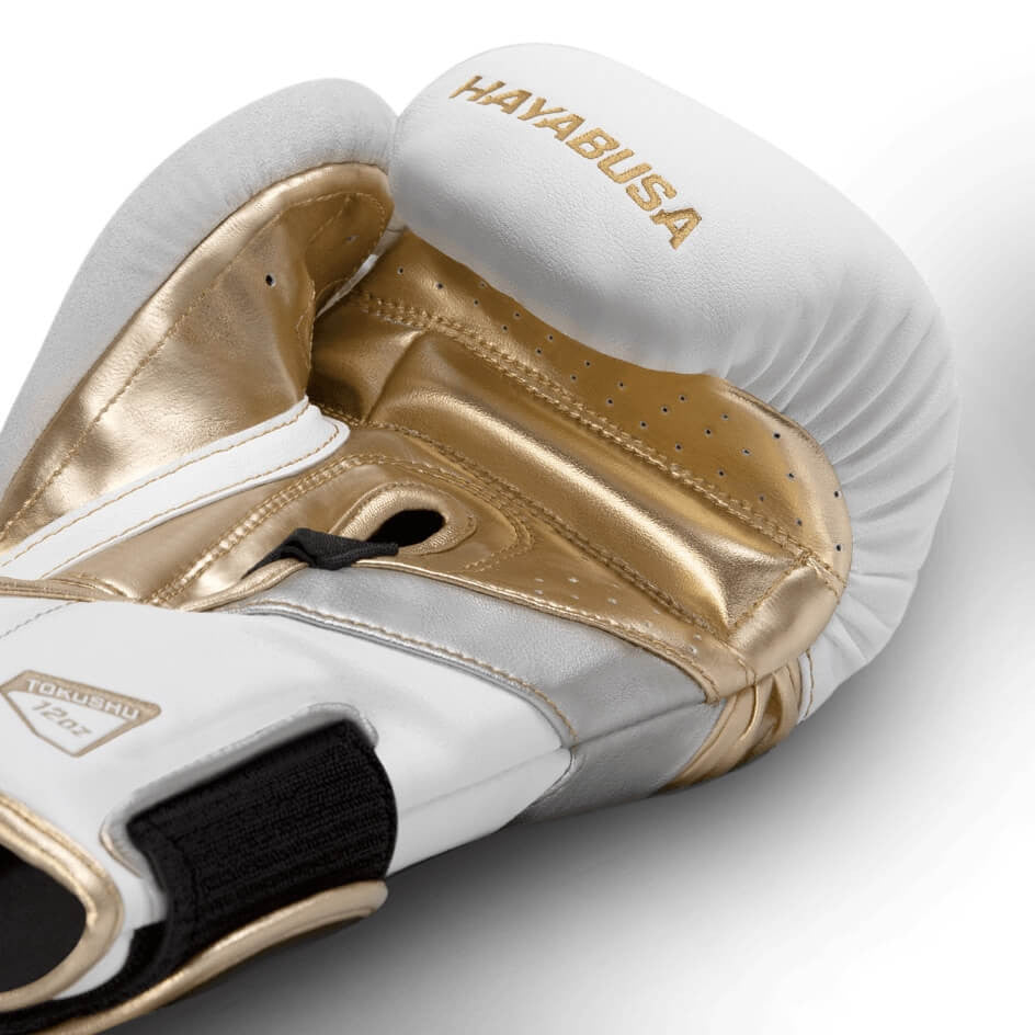 Hayabusa T3 Boxhandschuhe - Weiß/Gold