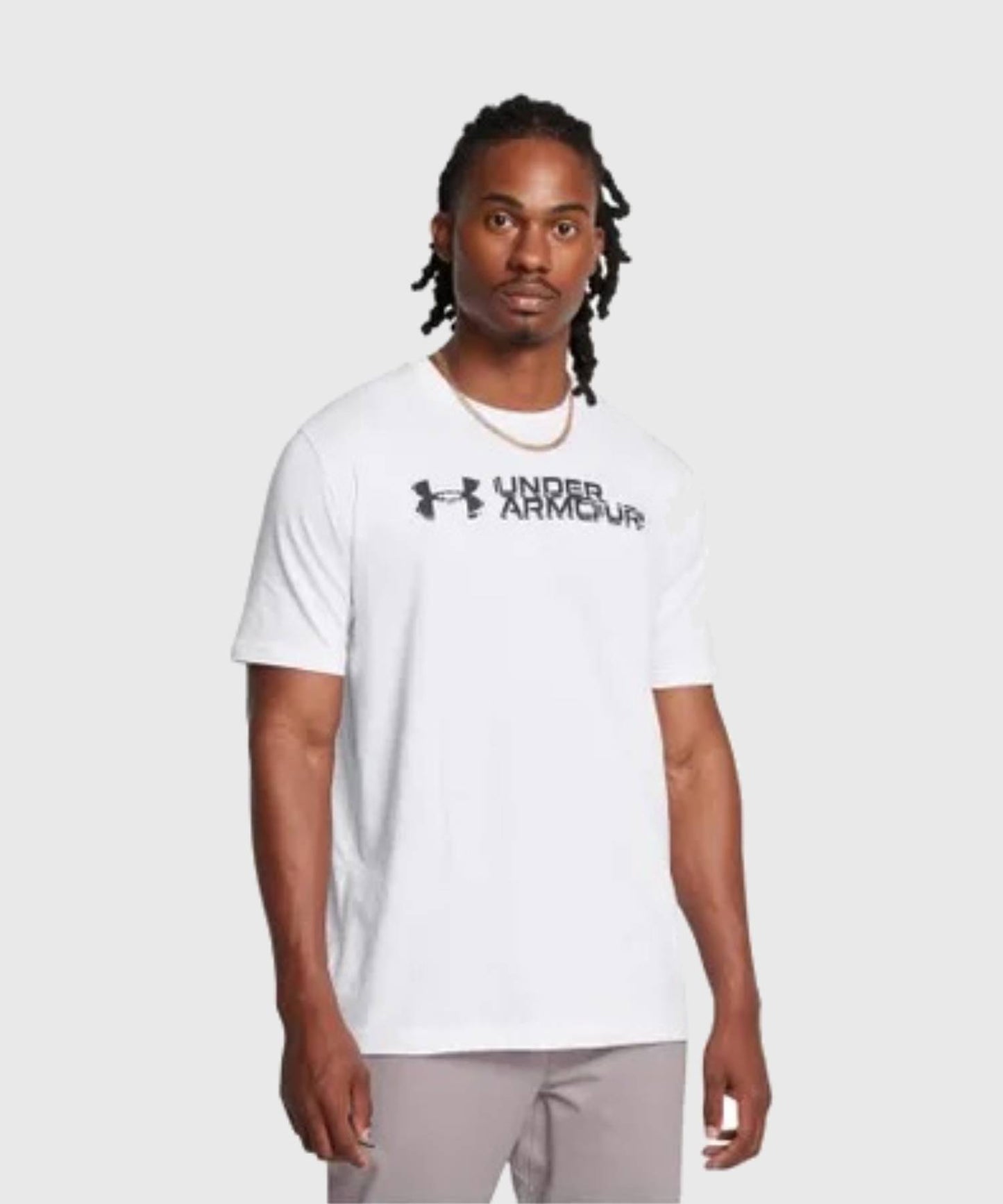 Under Armour Ua M Sliced Wordmark T-Shirt – Weiß