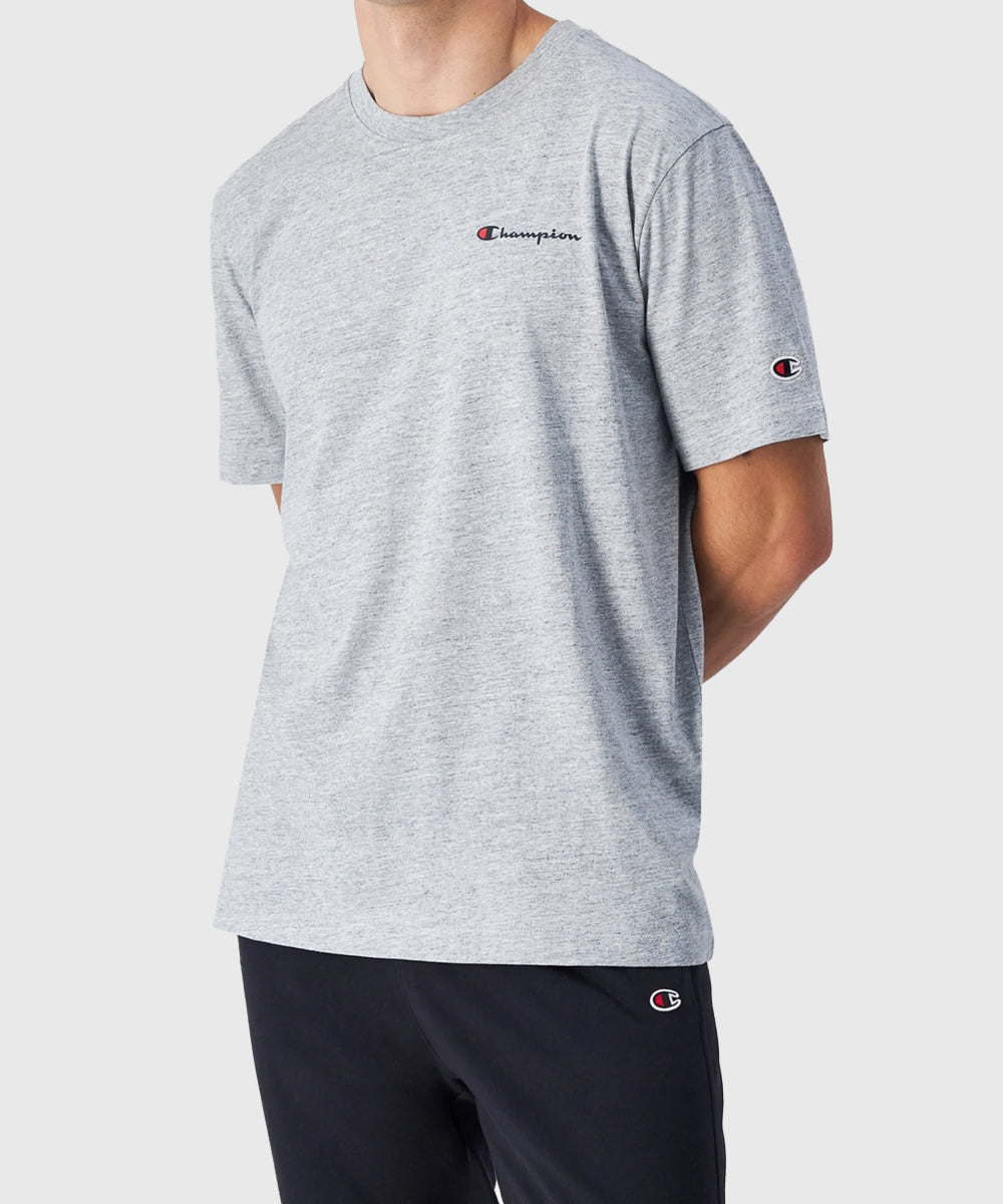 T-Shirt Champion En Jersey De Coton Avec Petit Logo - Gris