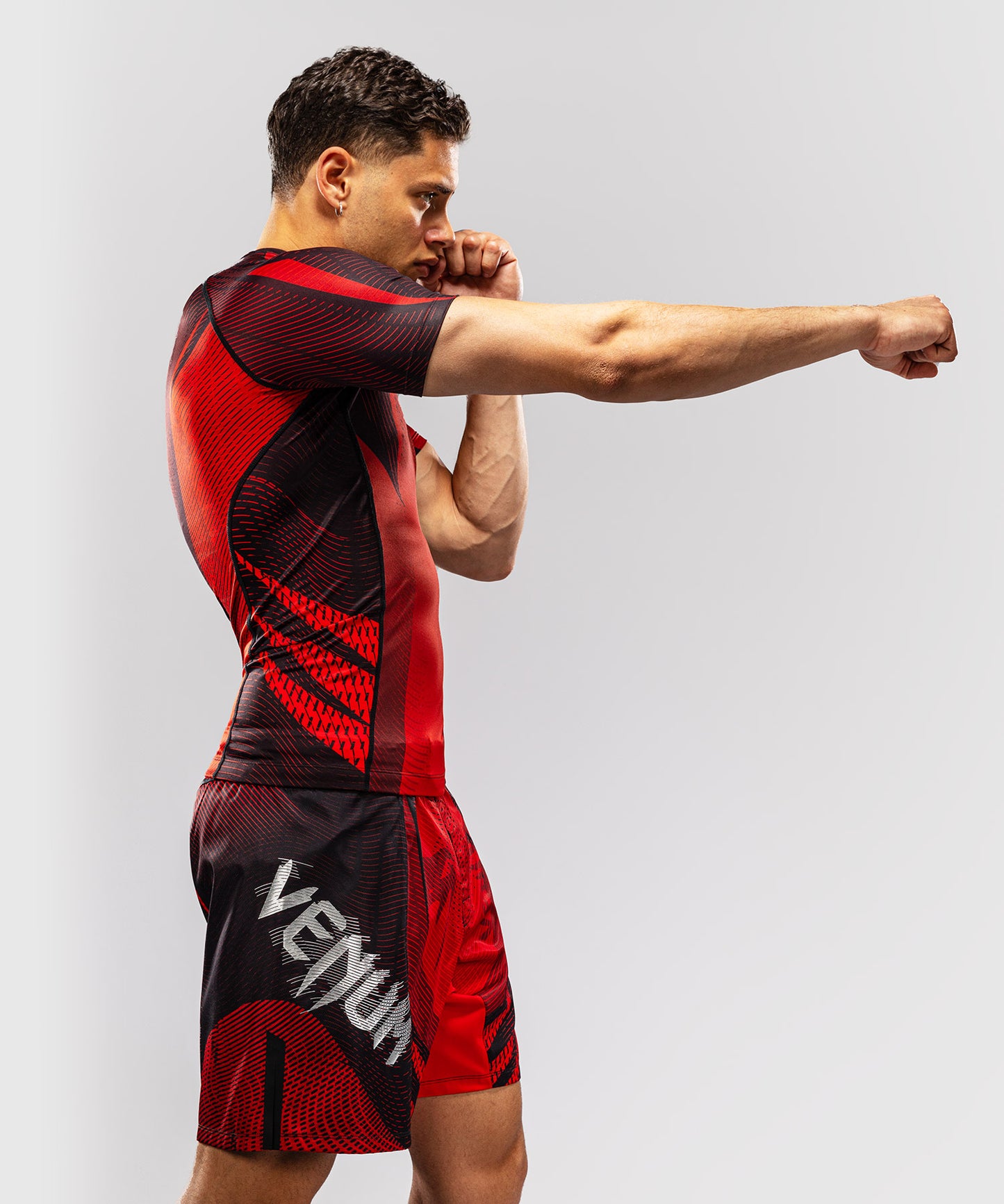 Venum Galactic 3.0 Rashguard Manga Corta - Rojo/Plata