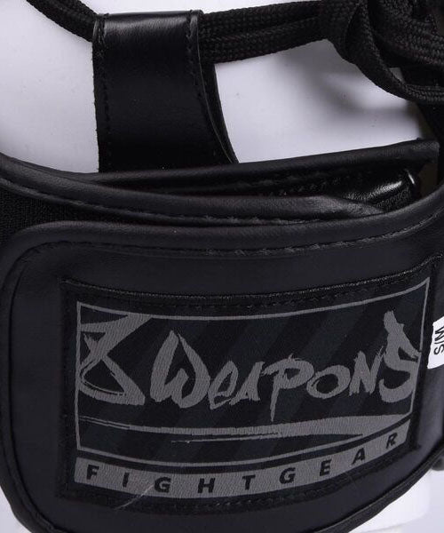 8 Weapons Unlimited Casco de Boxeo - Negro/Negro