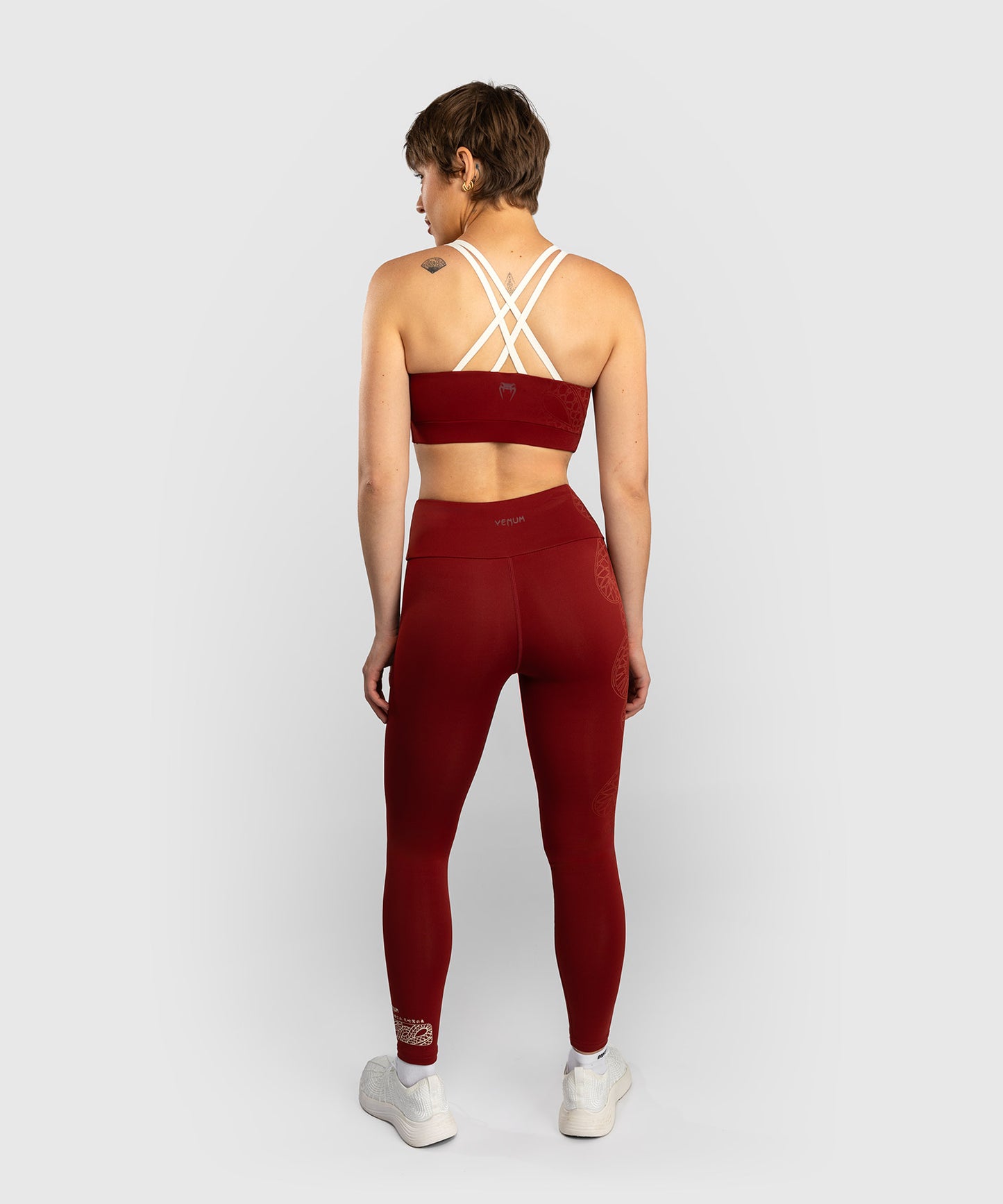 Venum Serpenti Women’s Leggings - Burgundy/Ivory