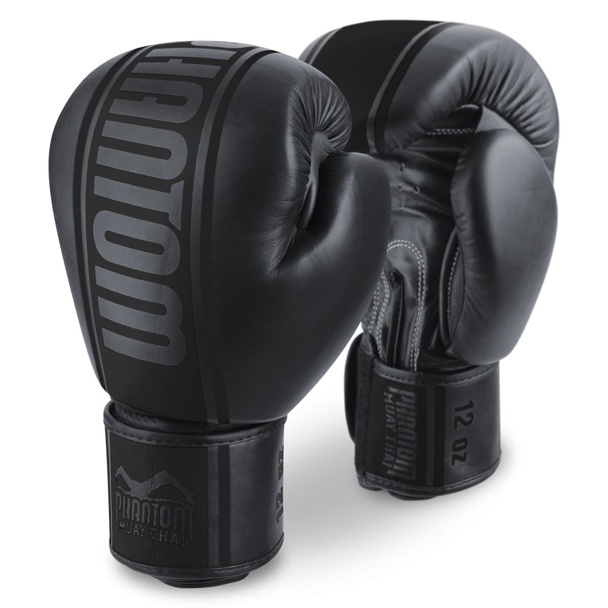 Phantom Athletics Mt-Pro Edición Blackout Guantes de Boxeo - Negro