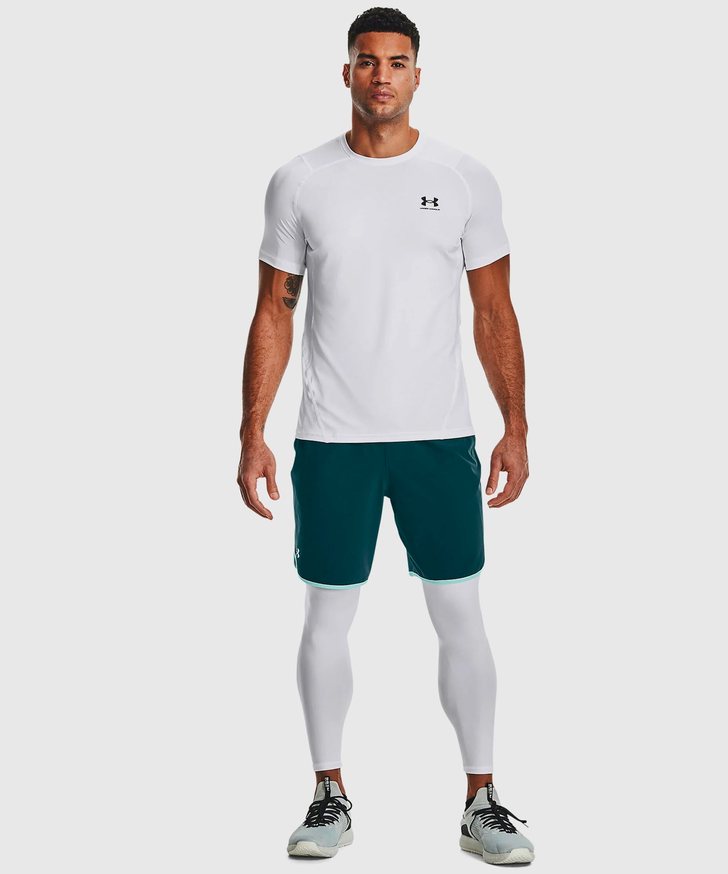 Pantalon De Compression Under Armour Heatgear® Armour - Blanc