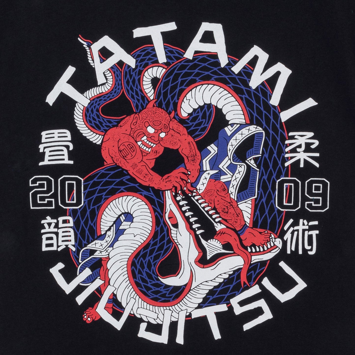 T-Shirt Tatami Fightwear Serpent Organic - Noir