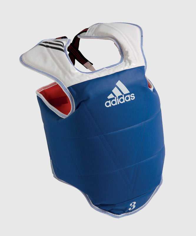 Adidas Protector de Pecho de Entrenamiento y Competición Reversible WT Approved - Rojo/Azul