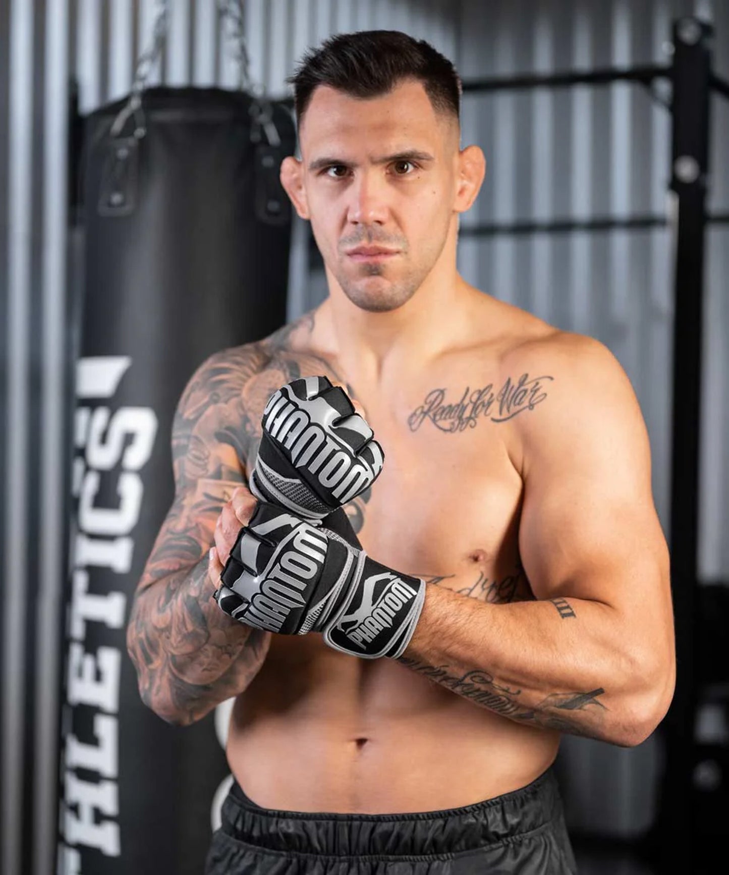 Mitaines de Boxe Neoprène Phantom Athletics Impact Gel - Noir