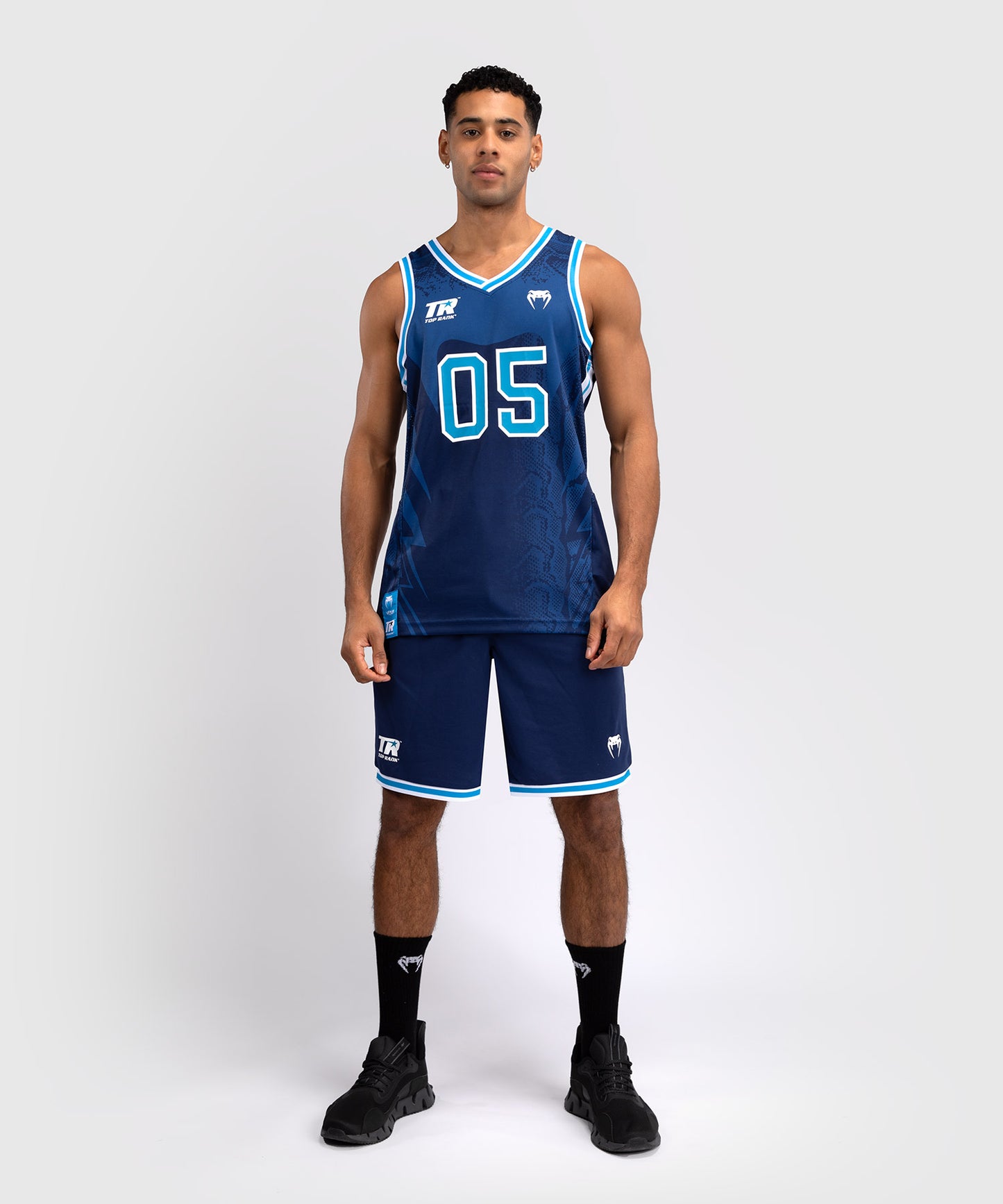 Short de Basket Venum x Top Rank Original pour Hommes - Bleu Marine