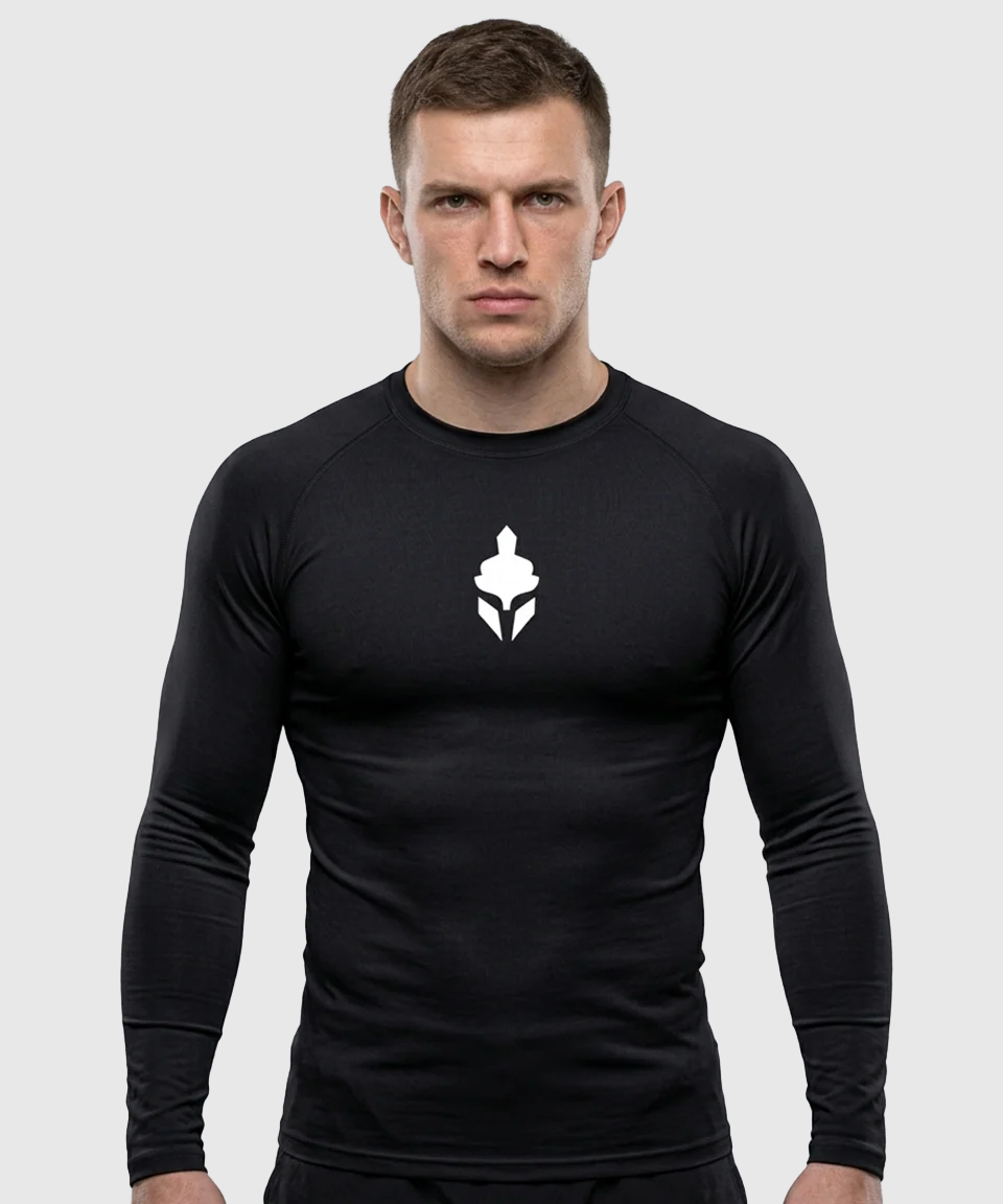 T-shirt de compression manches longues Tyce Skin - Noir