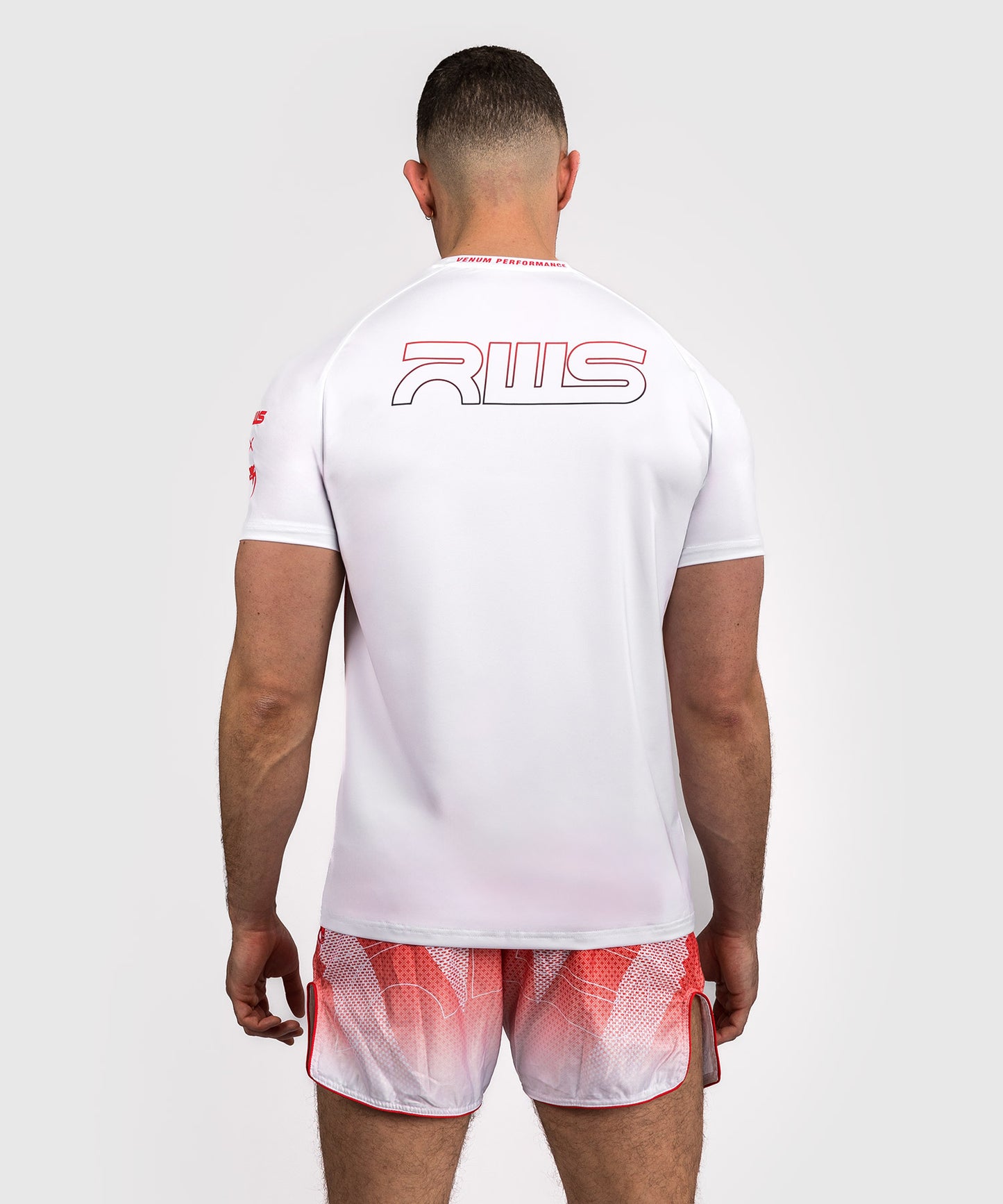 T-shirt Dry-Tech Homme Venum x RWS 2.0 – Blanc/Rouge