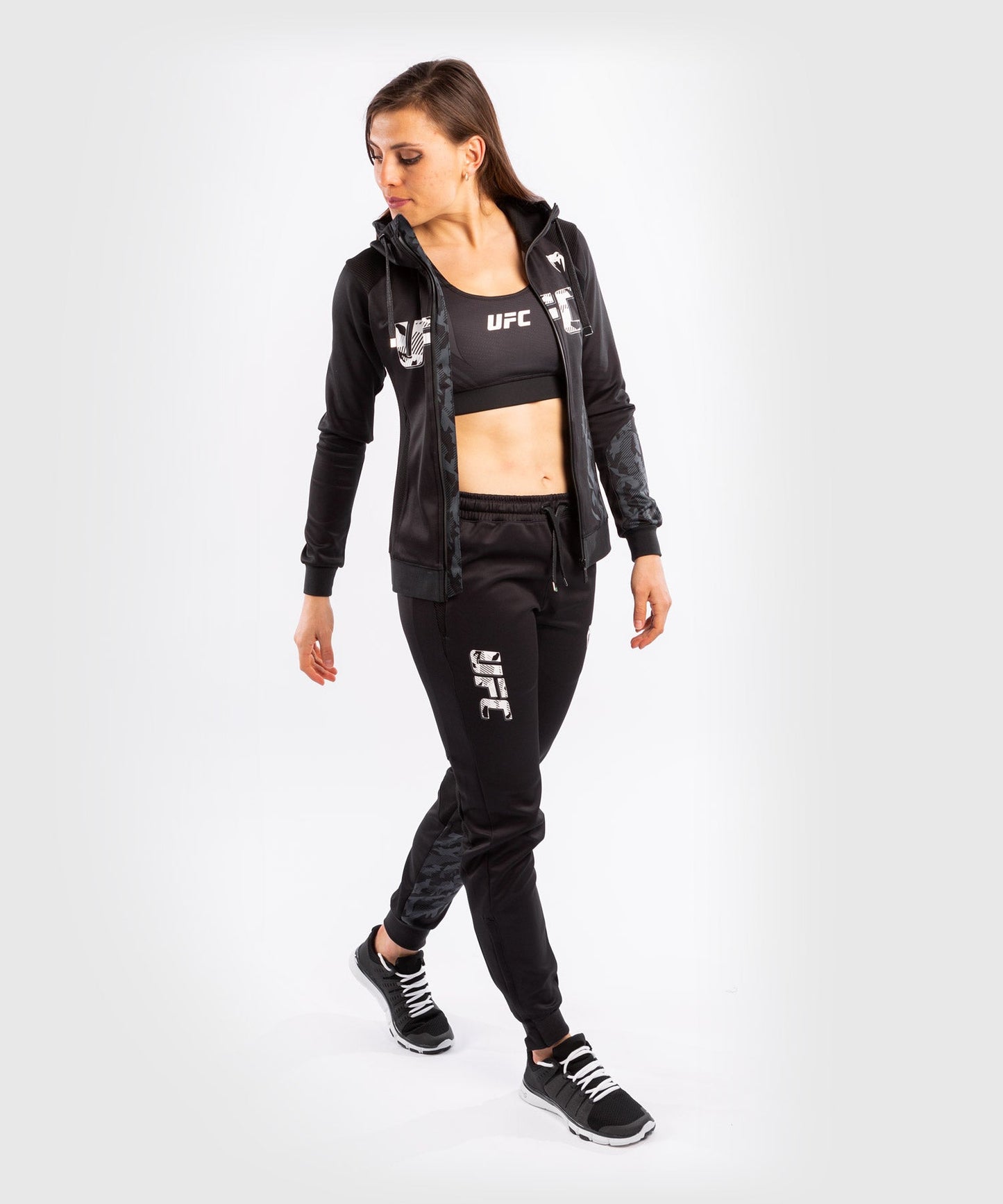 Venum Authentic Fight Week Women's UFC Zipper Sweatshirt - Schwarz