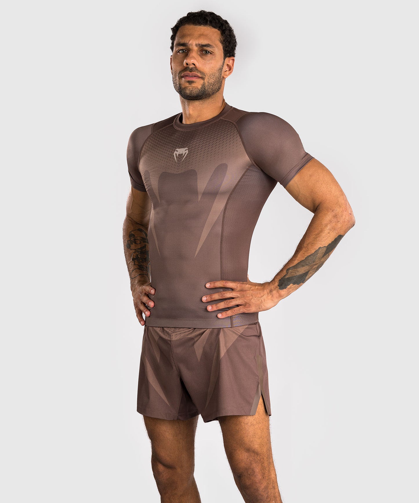 Rashguard Venum No Gi - Marron Chocolat