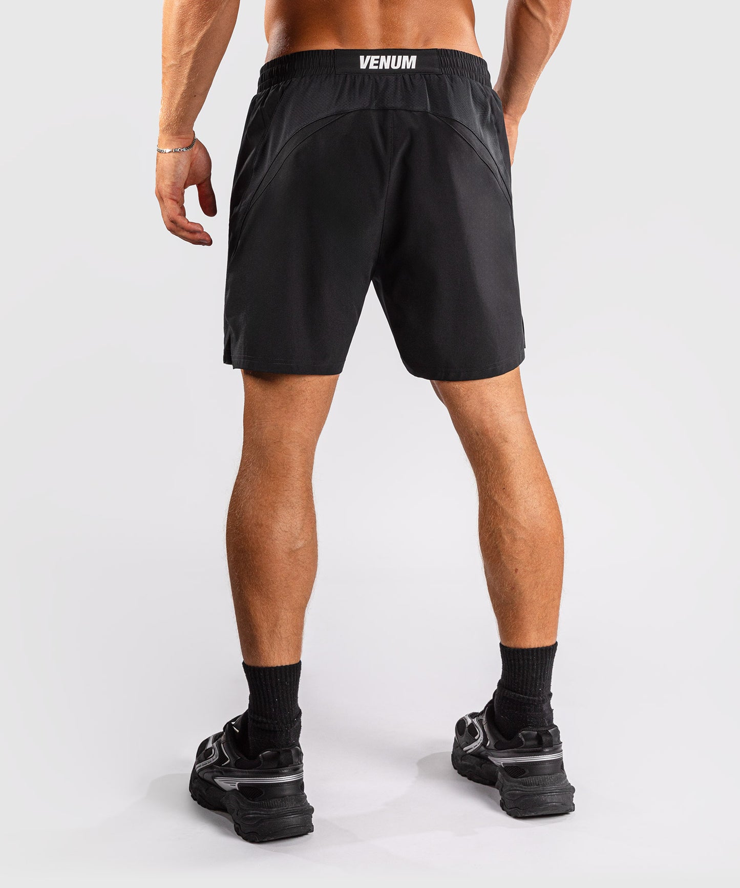 Venum G-Fit Short de Entrenamiento – Negro/Gris Carbón
