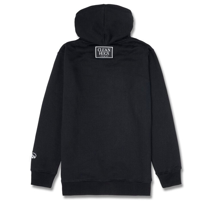 Clean Hugs Oeil Au Beurre Negro Sudadera con Capucha - Negro