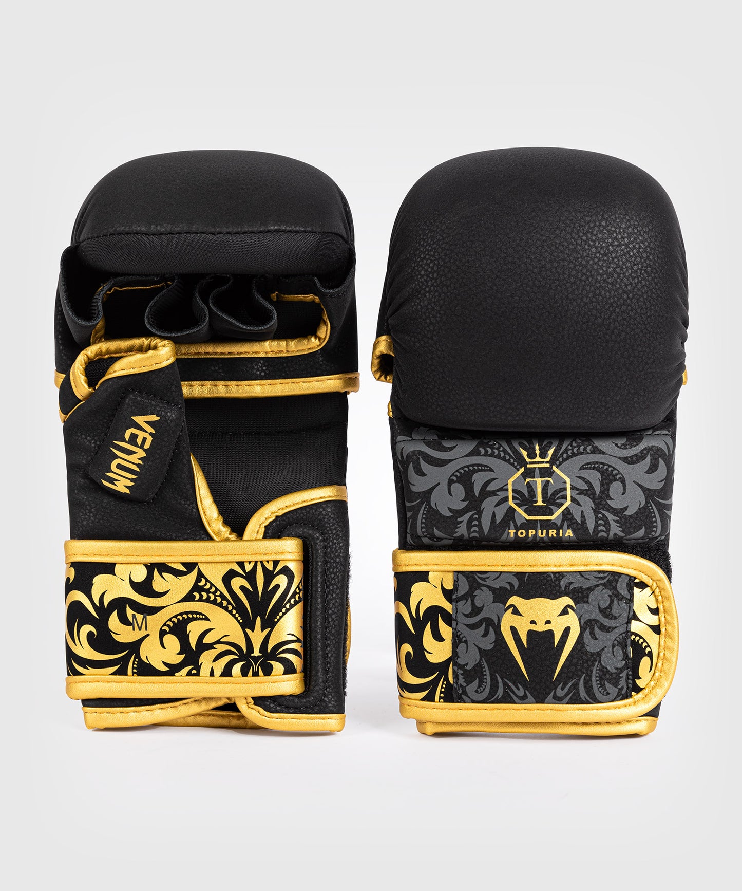 Gants de sparring MMA Serpenti Venum - Noir/Argent/Or