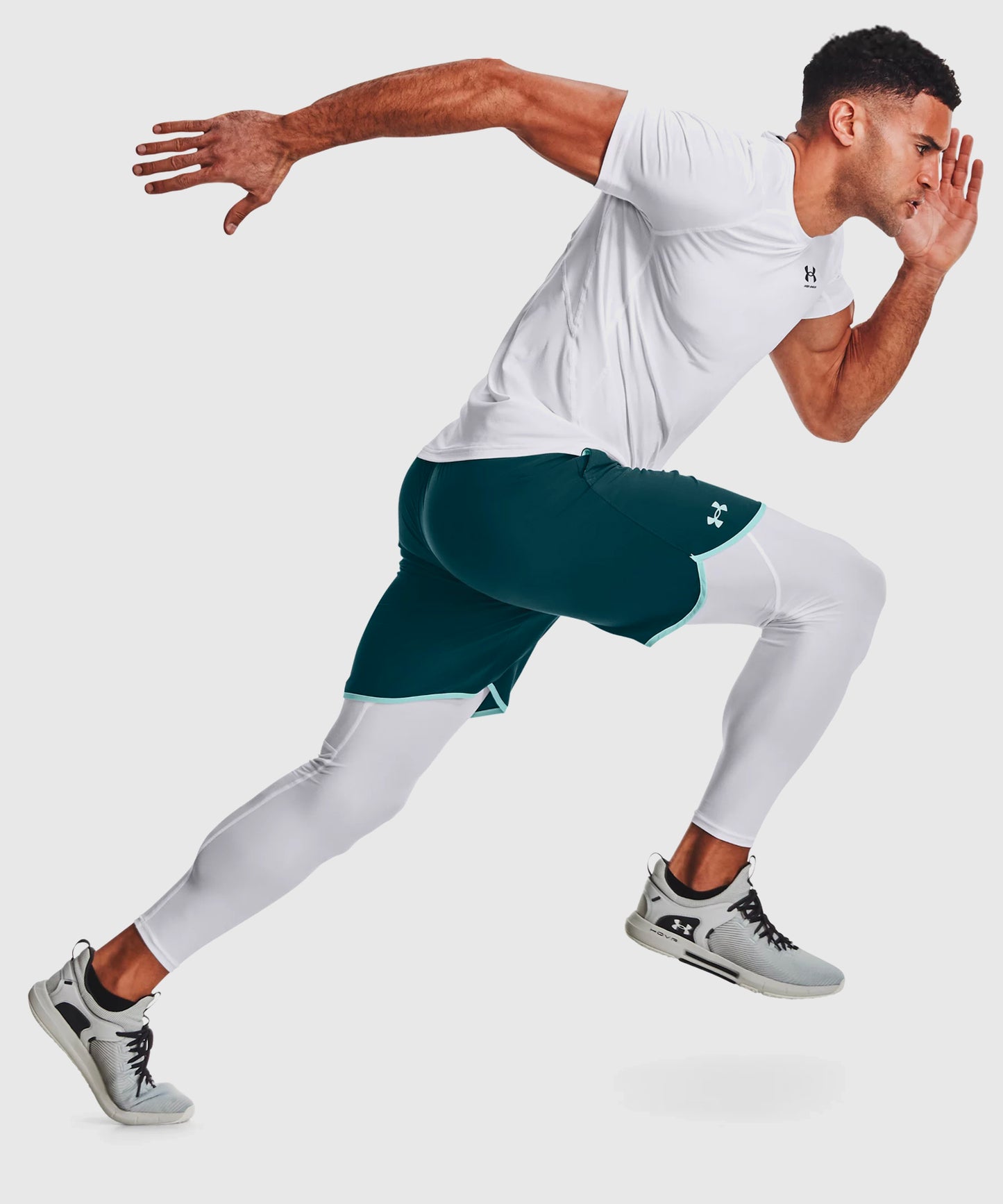 Pantalon De Compression Under Armour Heatgear® Armour - Blanc
