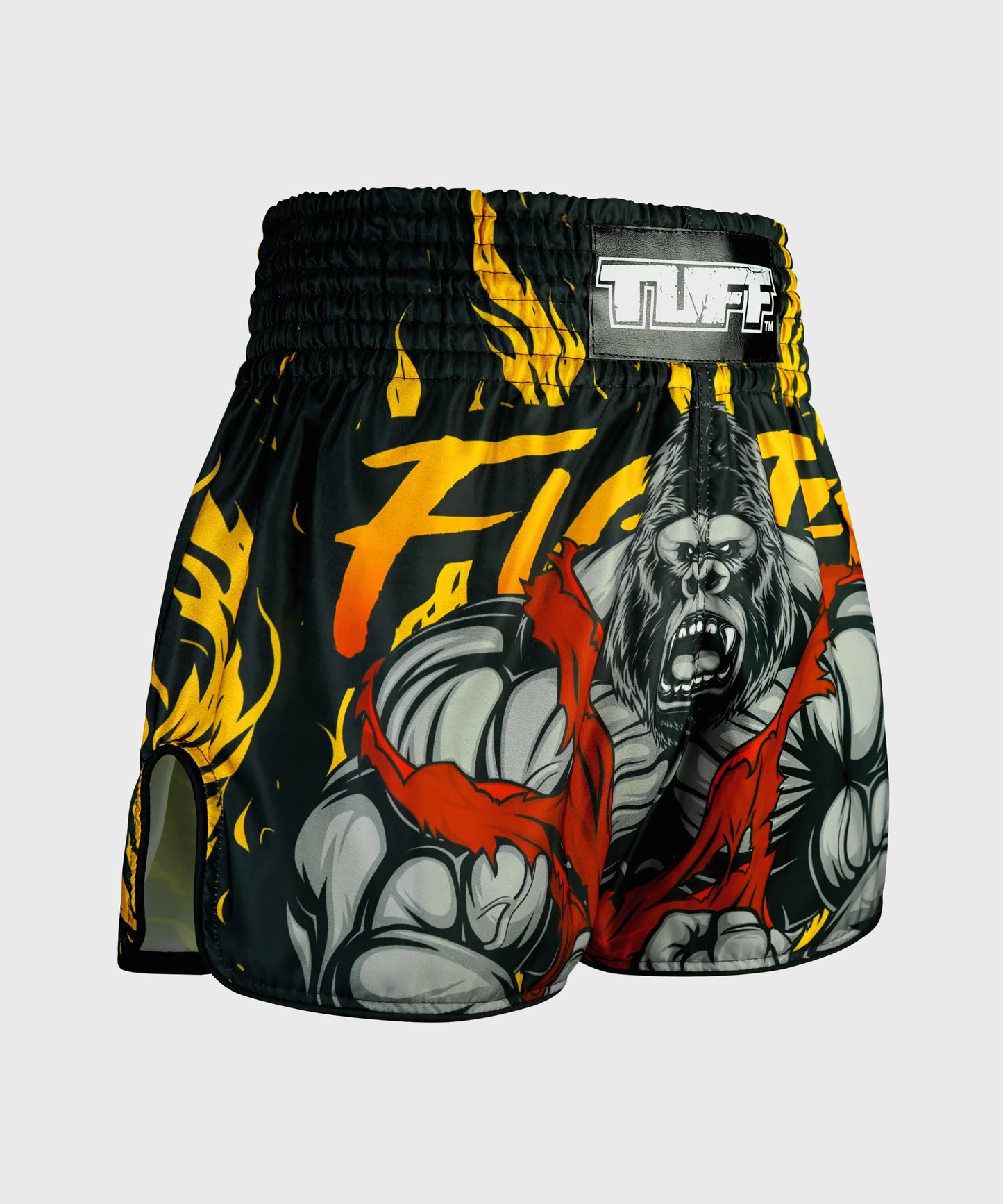 Short de Muay Thai Tuff Retro Style The Gigantic Beast - Noir