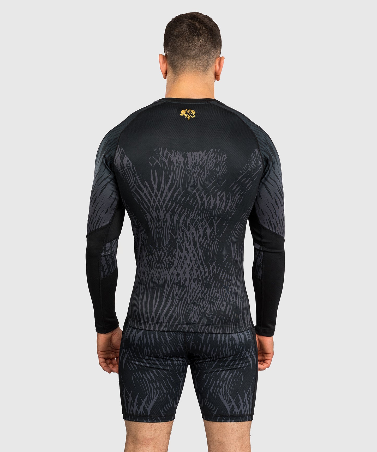 Venum x Chimaev Rashguard a Maniche Lunghe - Nero/Grigio