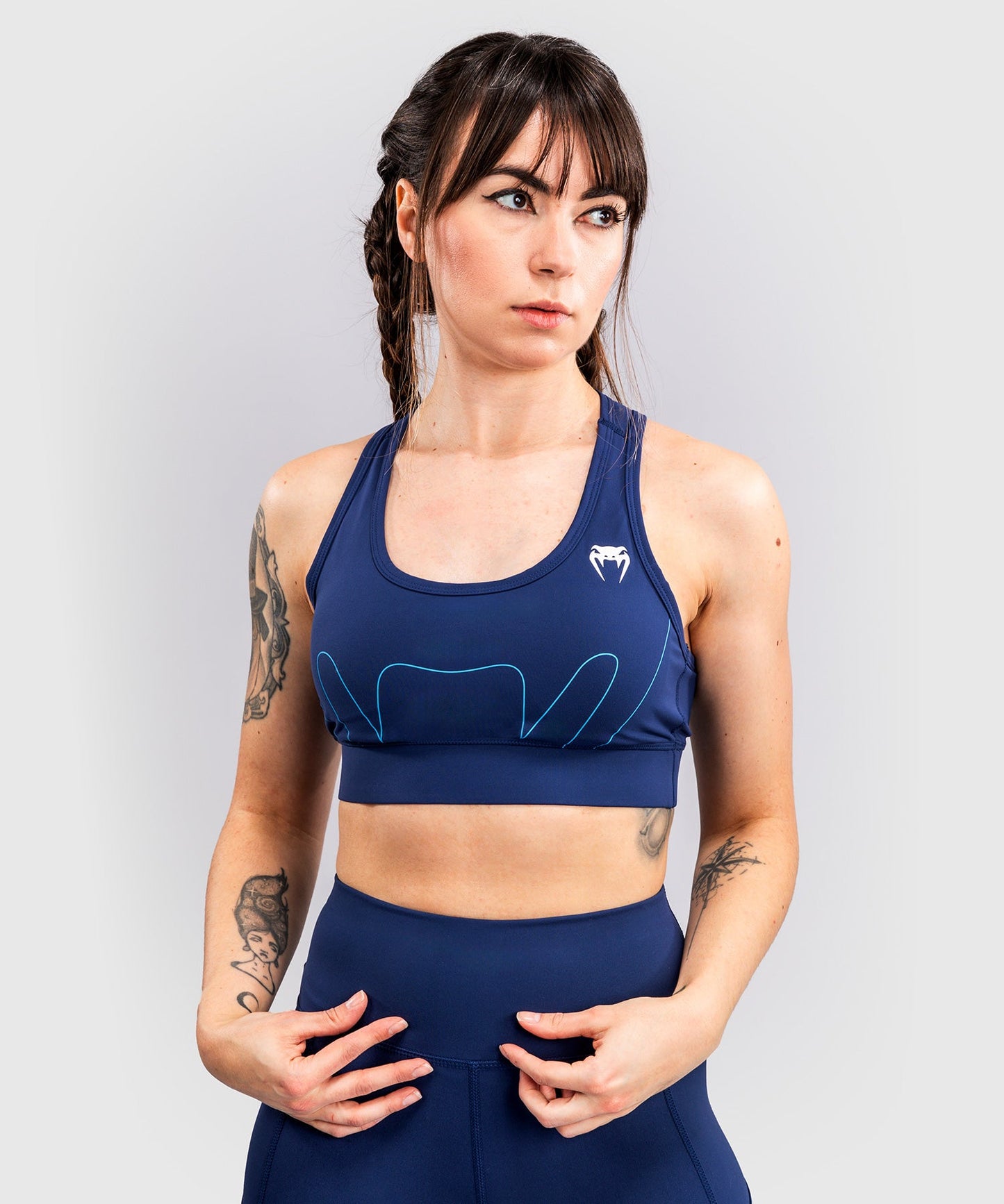 Brassière de Sport Venum x Top Rank Original pour Femmes - Bleu Marine