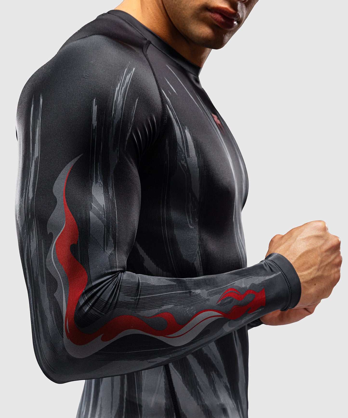 Venum Demon Rashguard de Manga Larga - Negro/Gris