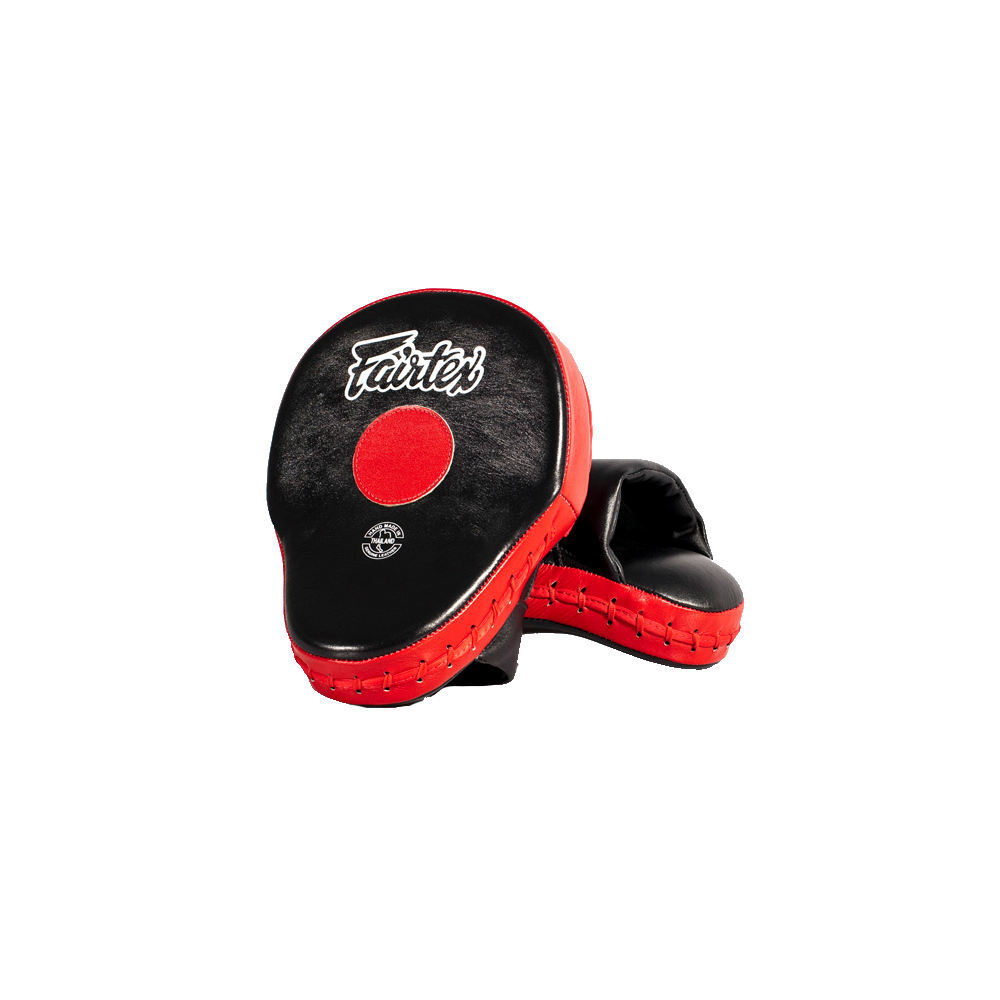 Fairtex FMV9 Curved Pro Bear Paws - Black Devil (Black/Red)
