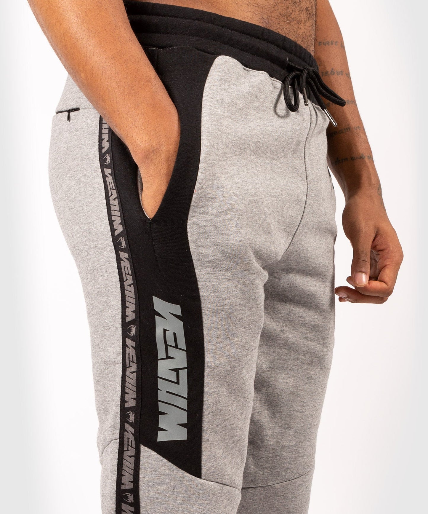Pantalon de Jogging Venum Connect - Noir/Gris Chiné