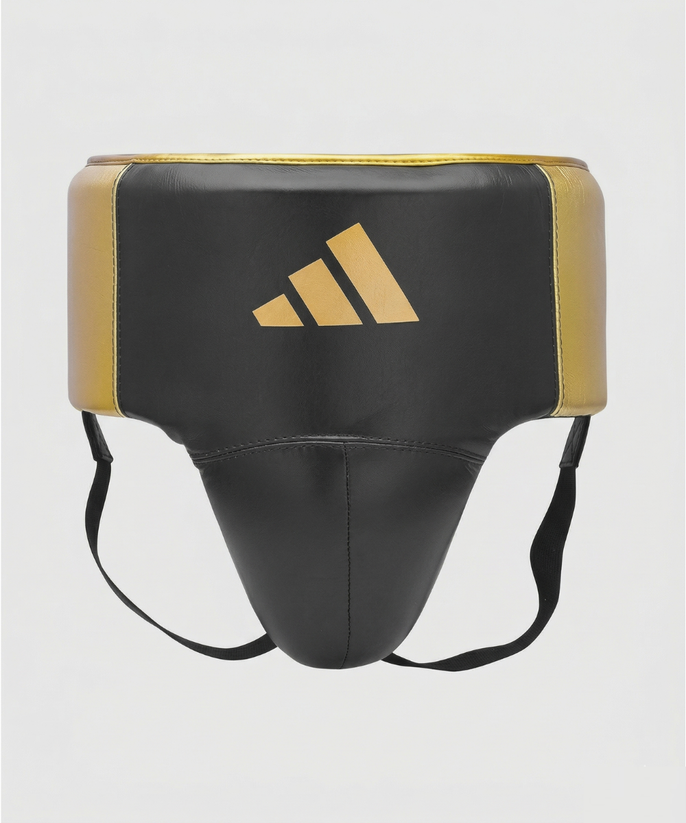Adidas Pro Leather Herren Box-Tiefschutz - Schwarz/Gold